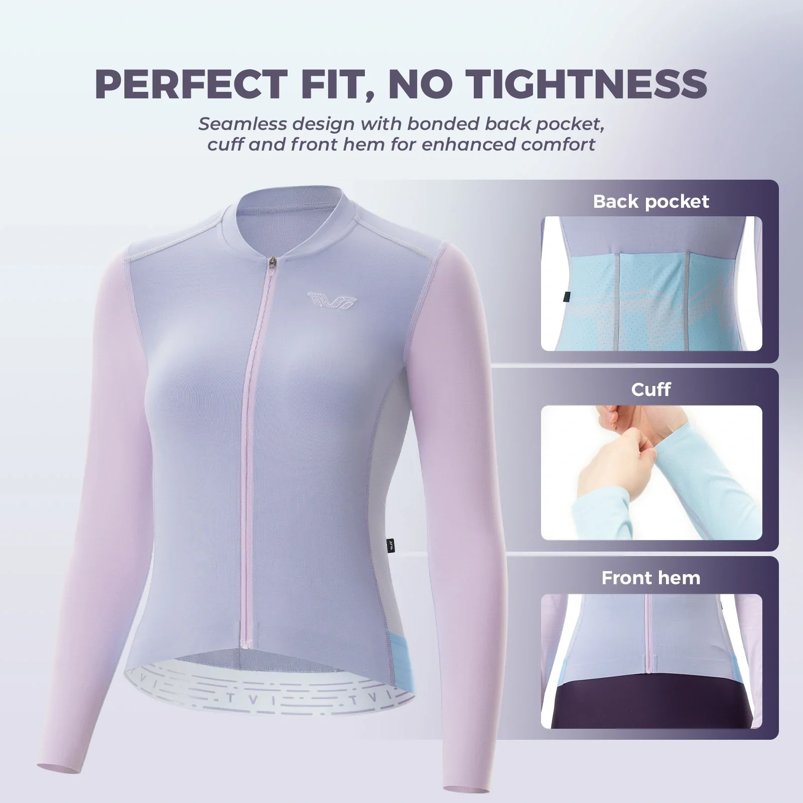 Women Cycling Jersey Breathable Moisture Long Sleeve - Image 7