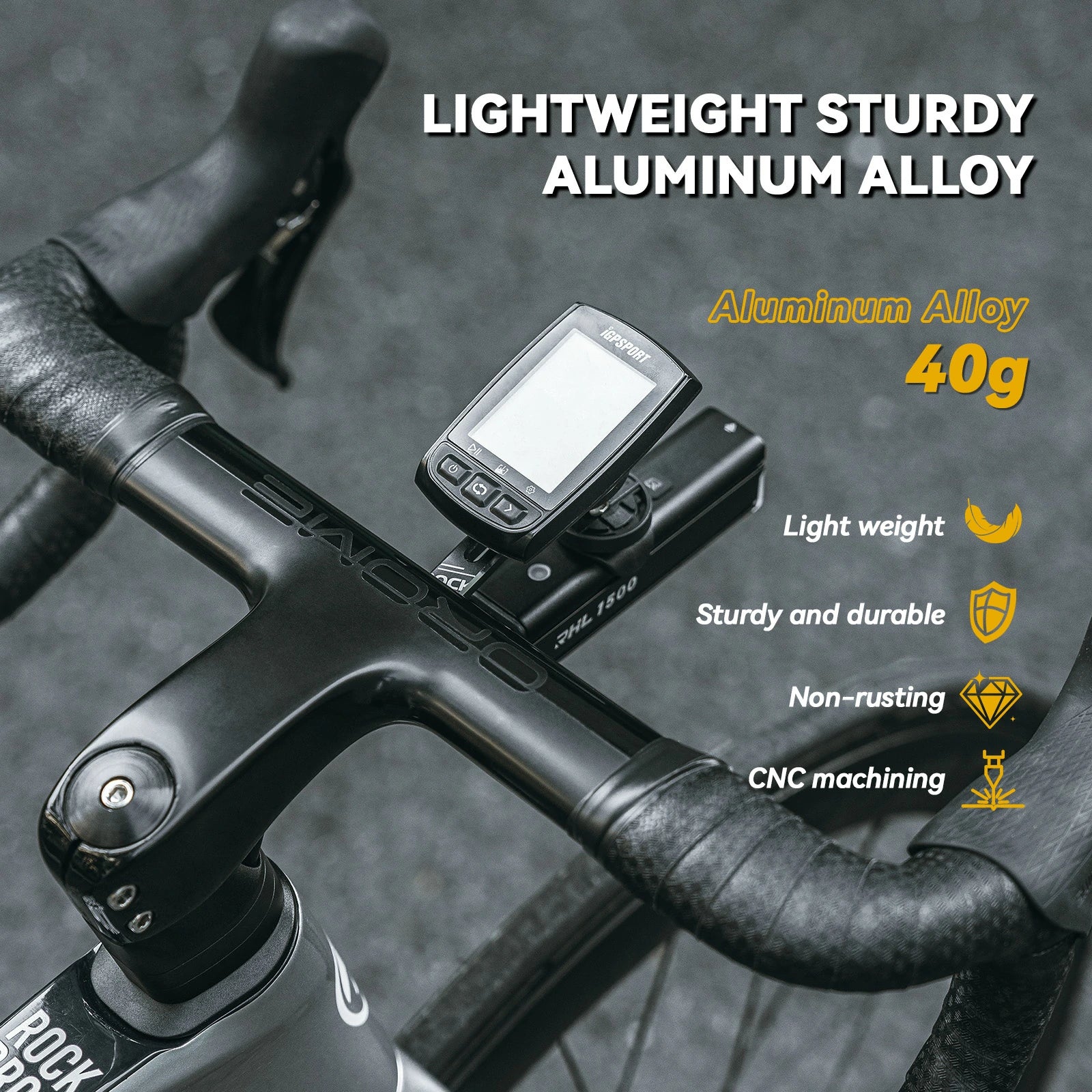 Aero Bike Computer Mount Aluminum Out Front - Image 3