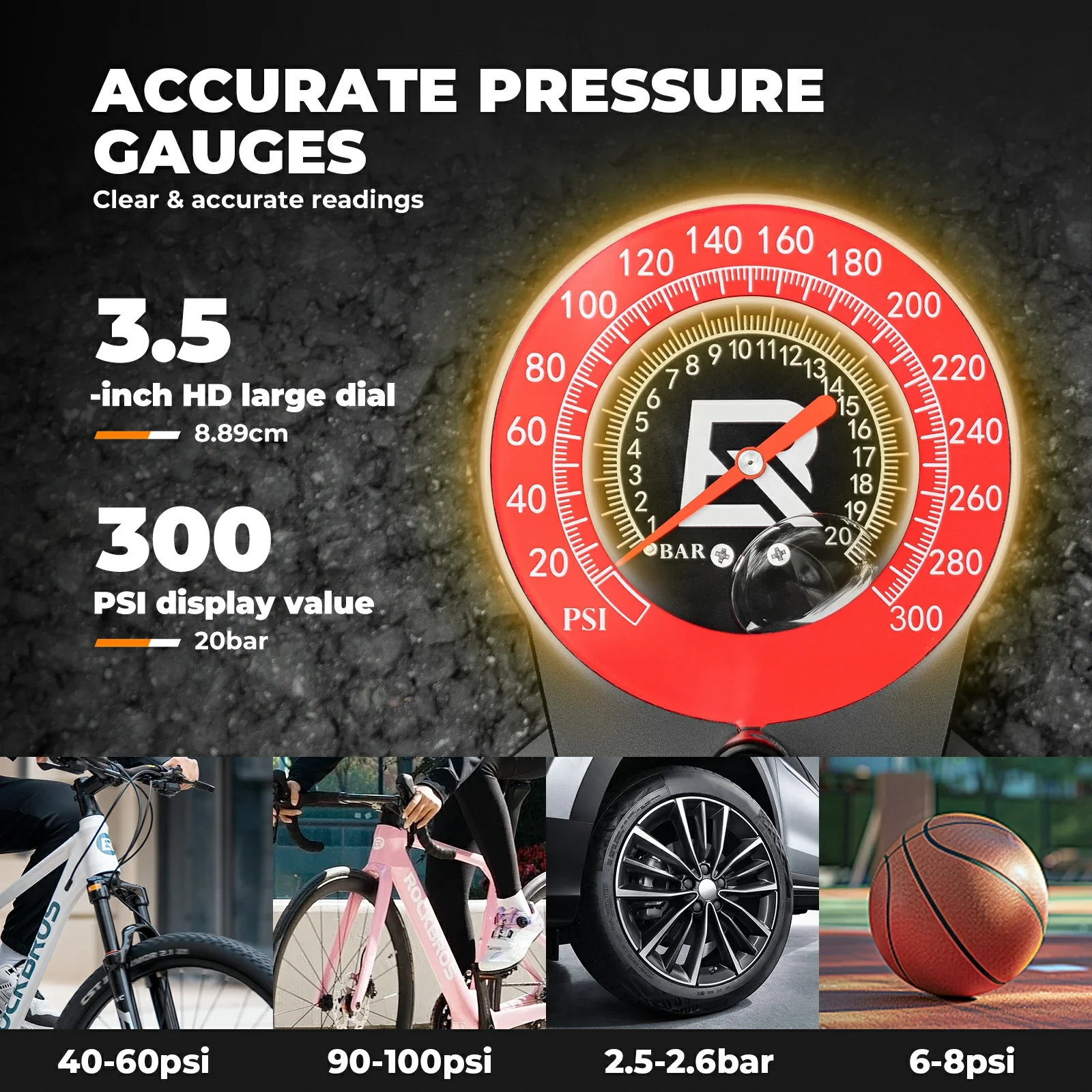 Aluminium Alloy Air Pump 240PSI Portable - Image 5
