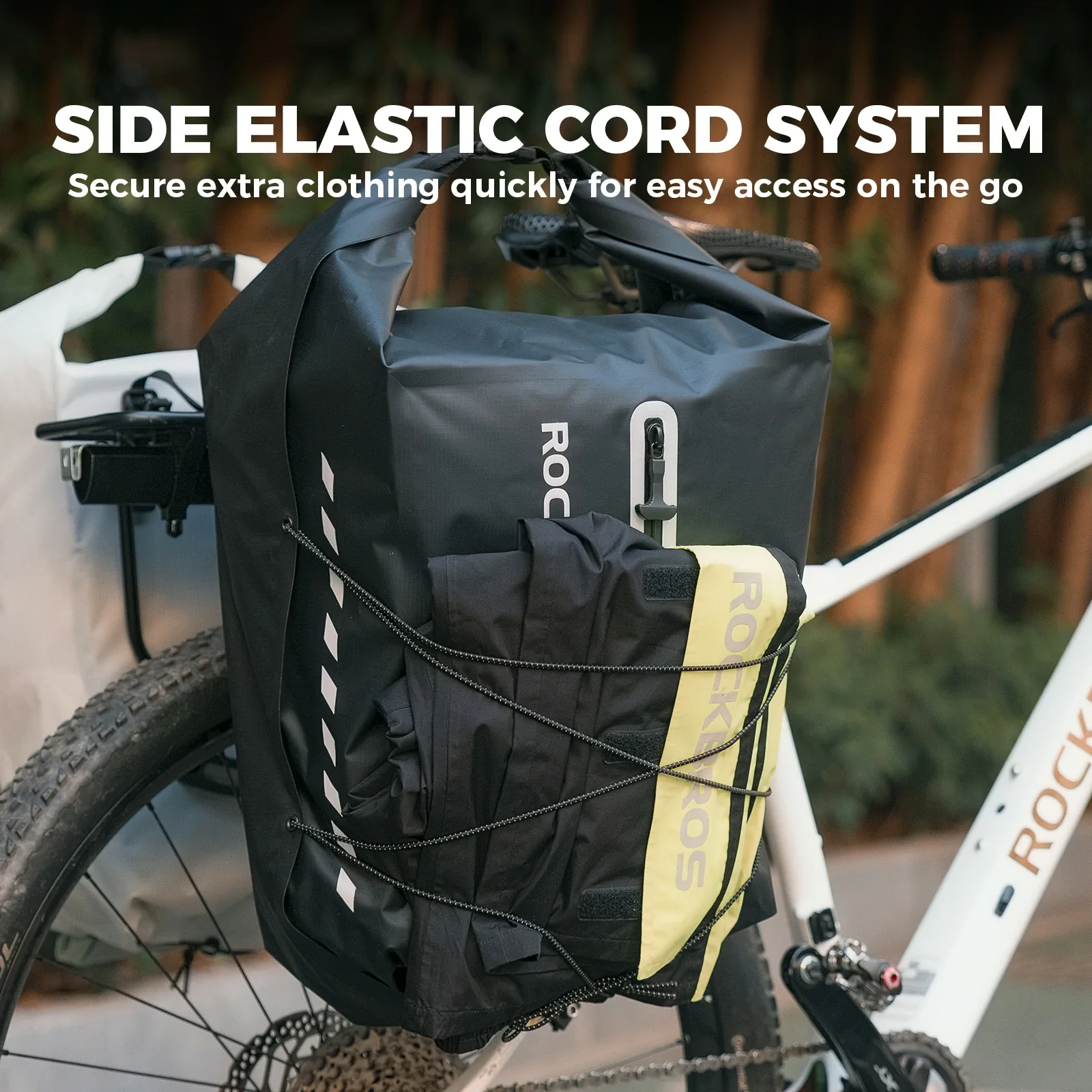 Bike Pannier Bag 100% Waterproof Vacuum Compression 23L - Image 6