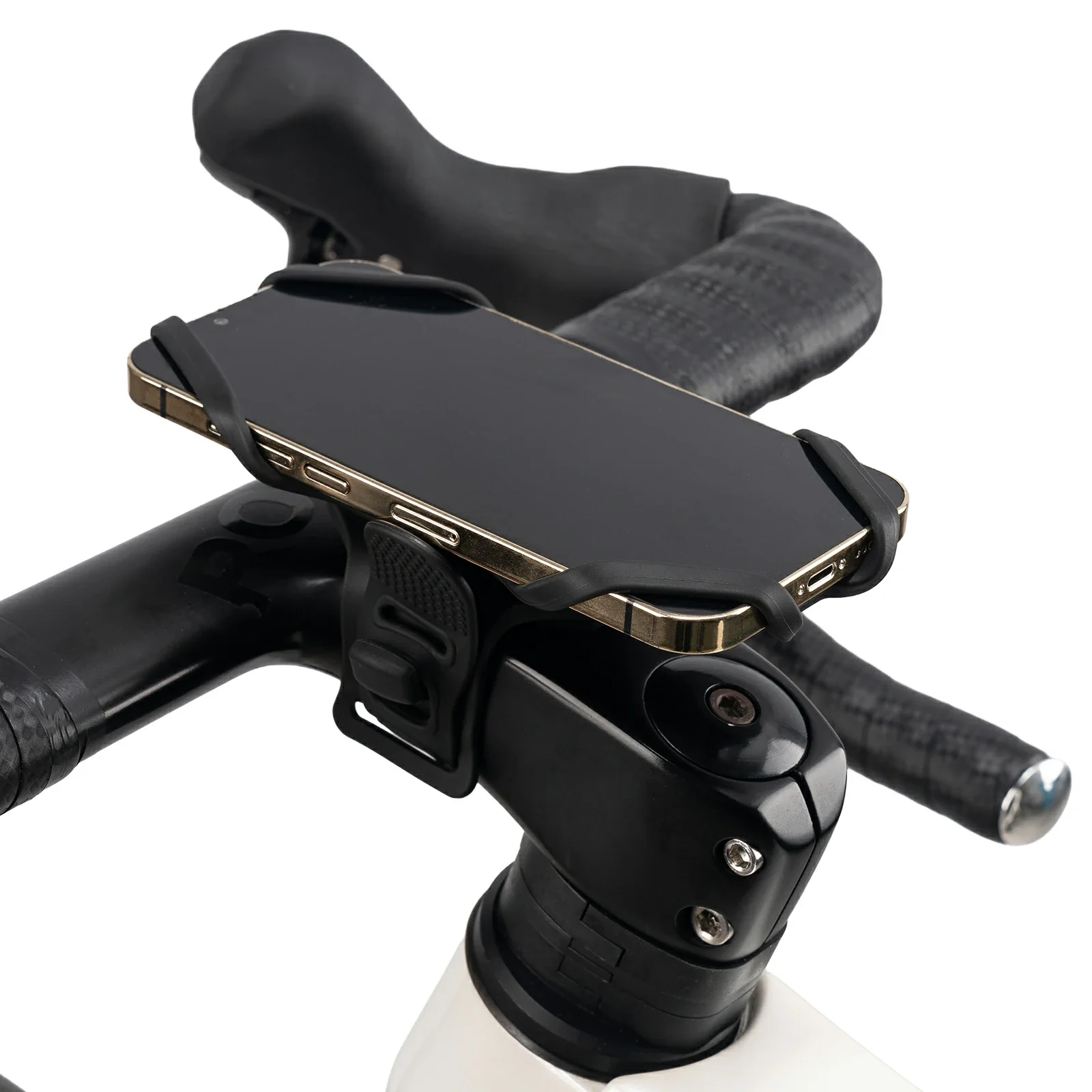 Bike Phone Holder Silicone Universal 4-Point Secure Mount - Image 2
