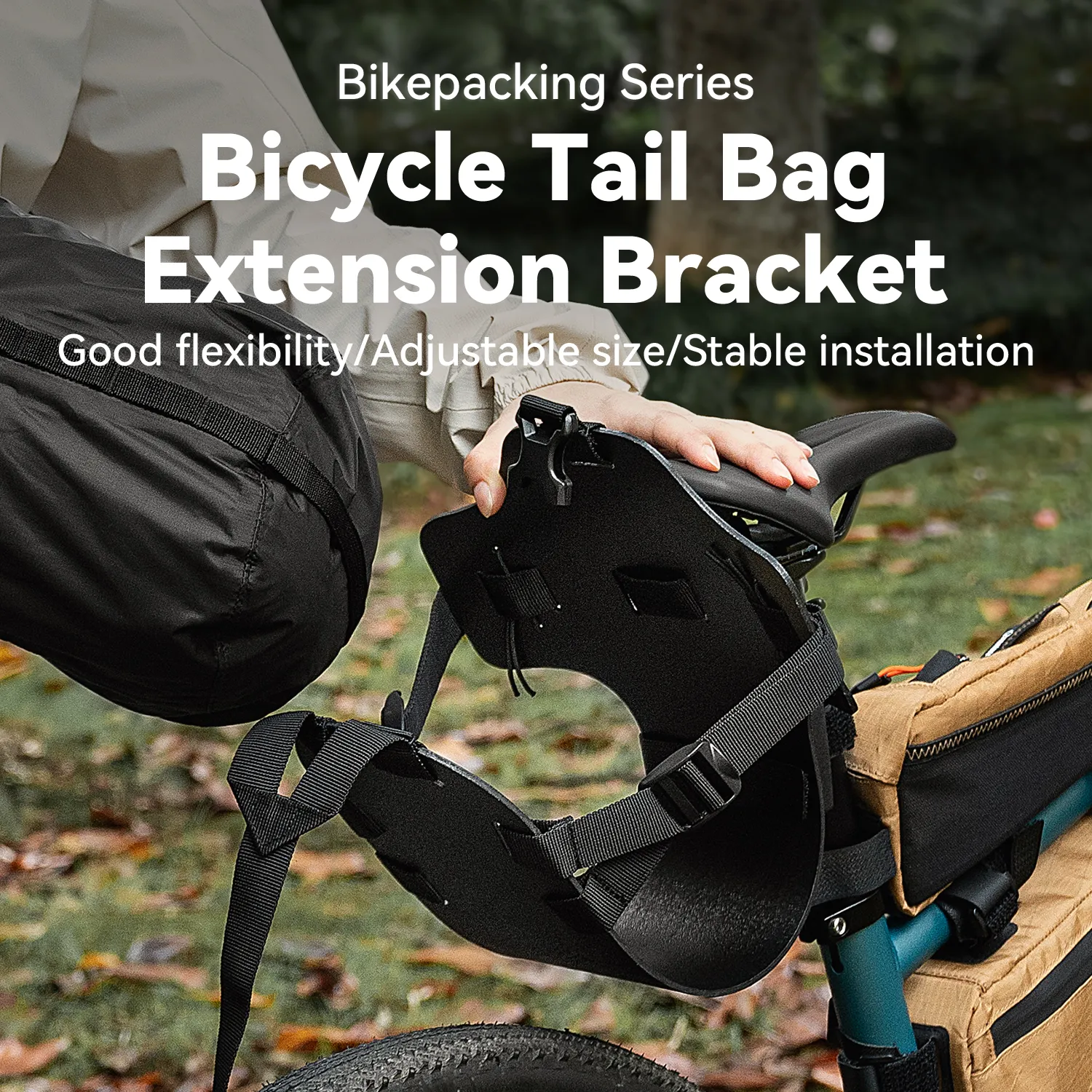 Bike Rear Rack with Waterproof Compression Bag for Bikepacking - Image 6