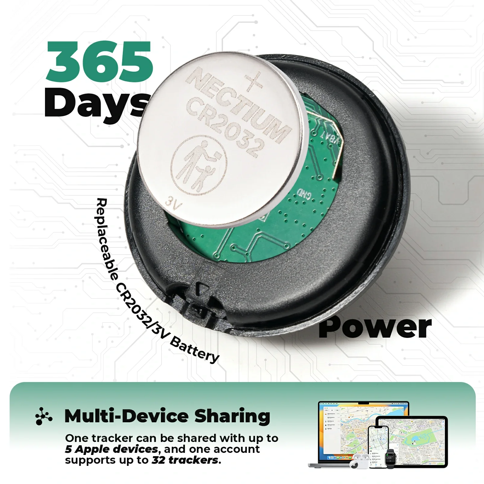Bluetooth Air Tracker Tag for Apple Find My (iOS Only) - Image 3
