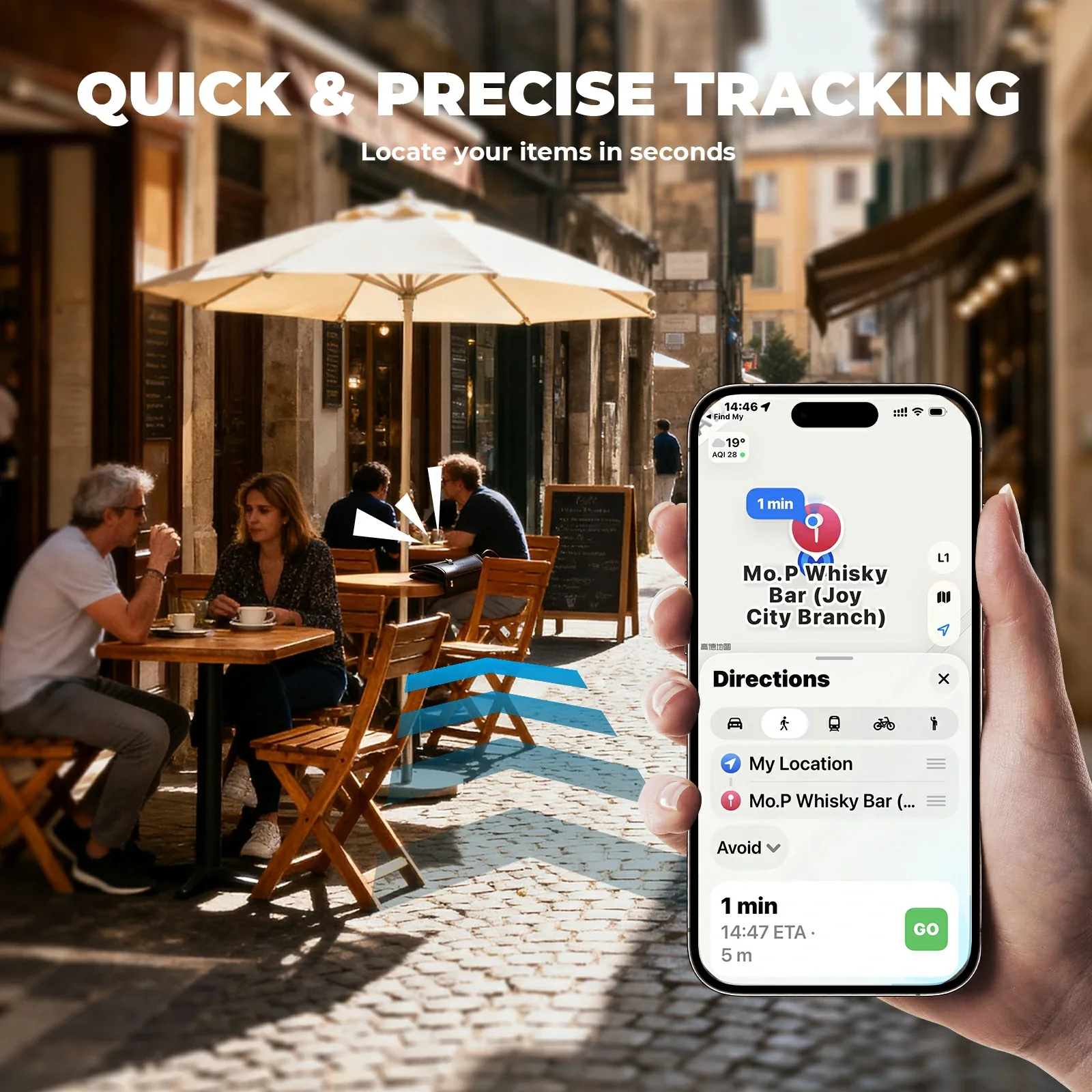 Bluetooth Air Tracker Tag for Apple Find My (iOS Only) - Image 8