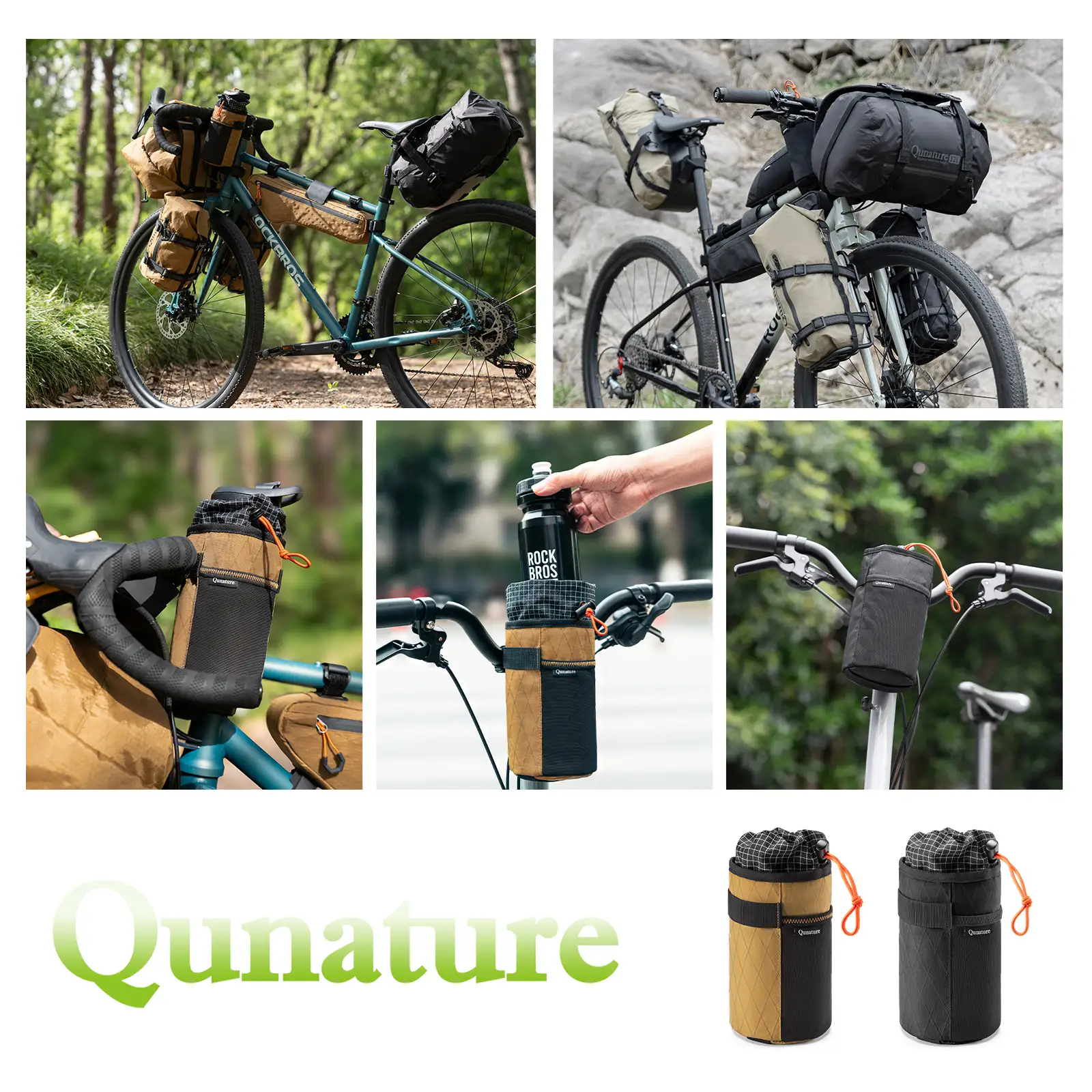Cold Insulation Water Bottle Holder Bag for Bikepacking 1L - Image 11