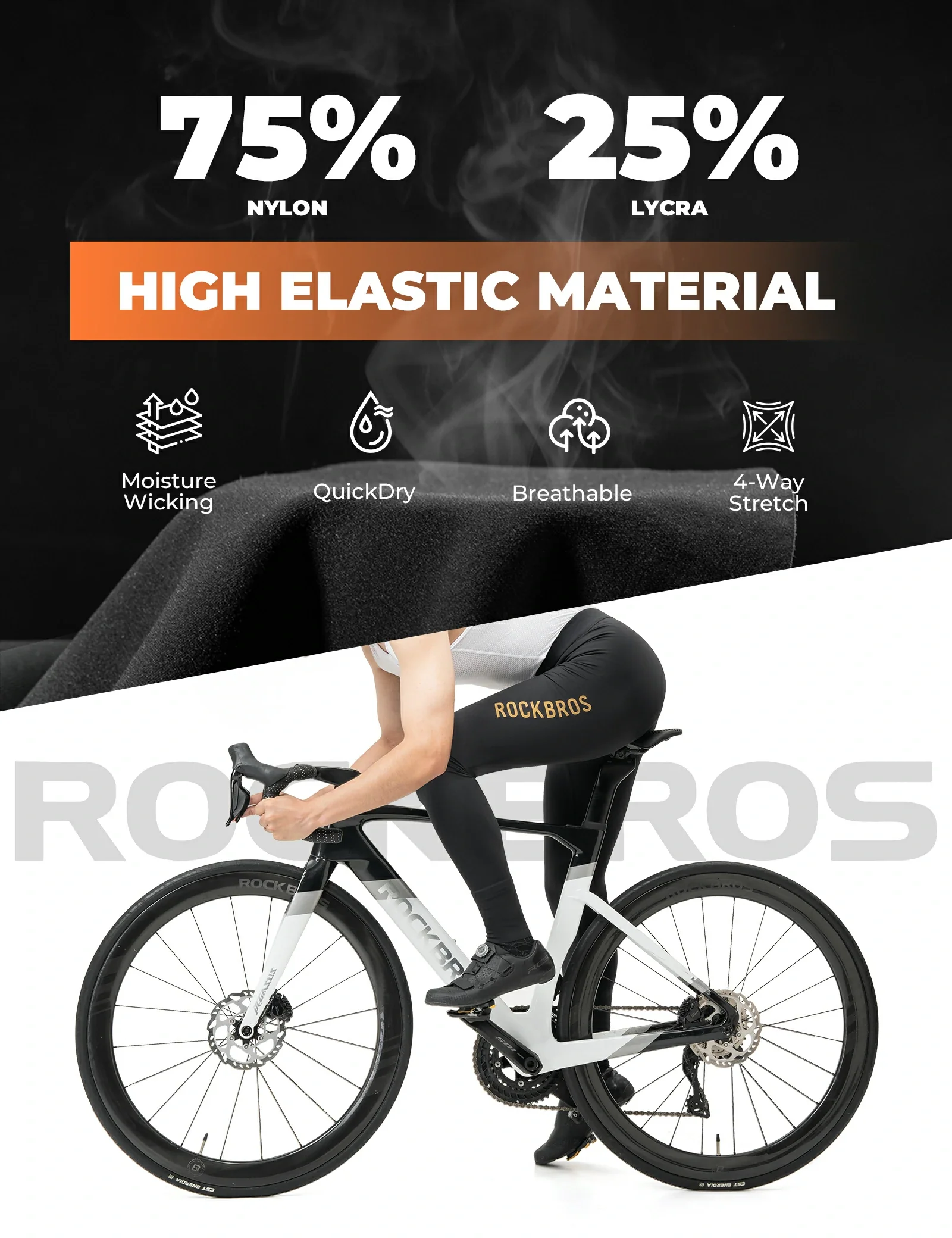 Cycling Bib Trousers 3D Padded for Spring & Autumn - Image 4