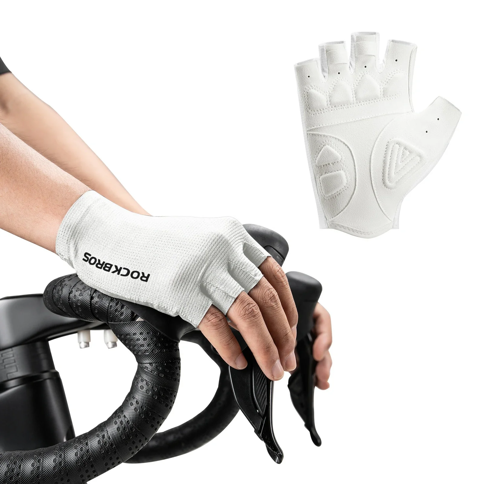Cycling Gloves Half Finger SBR Padded - Image 4