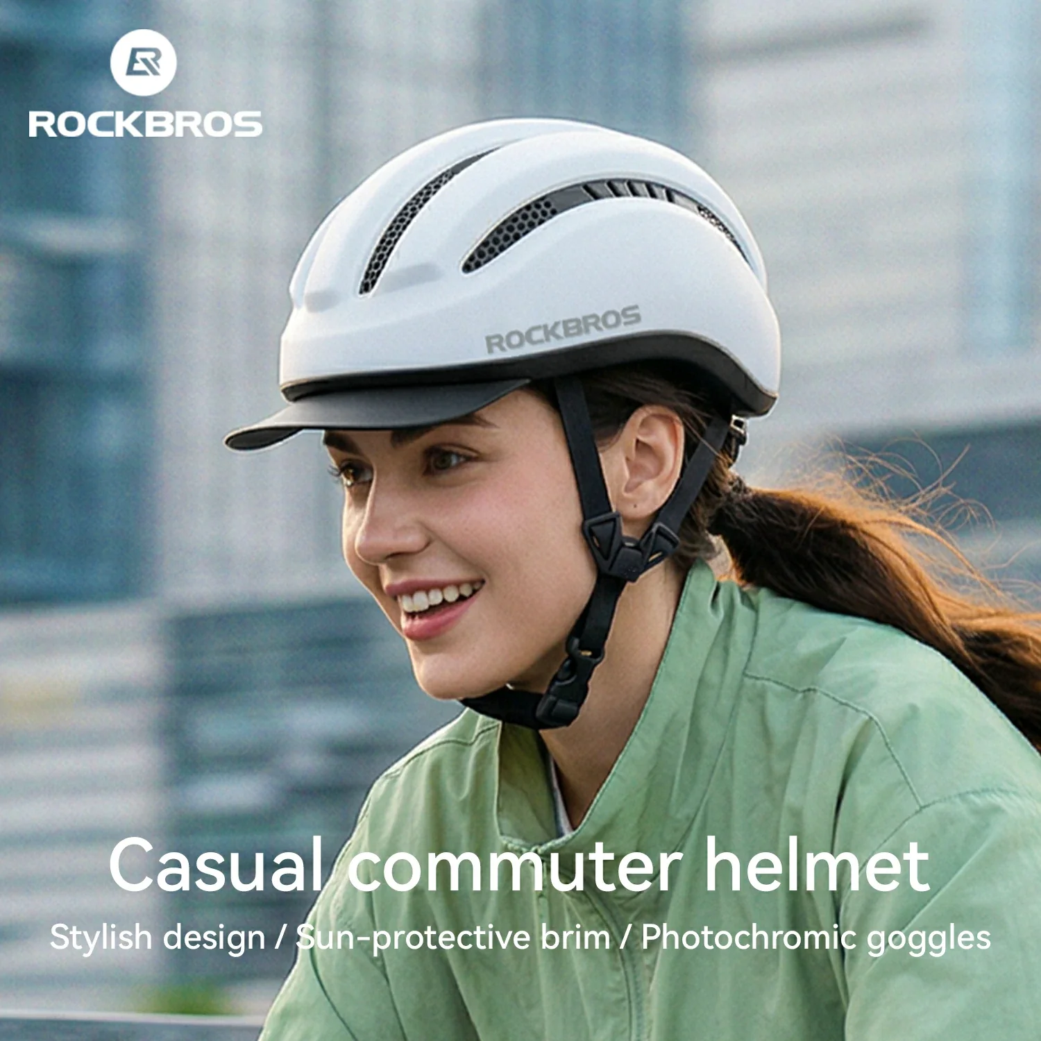 Lightweight Cycling Helmet with Magnetic Visor & Adjustable Fit - Image 8