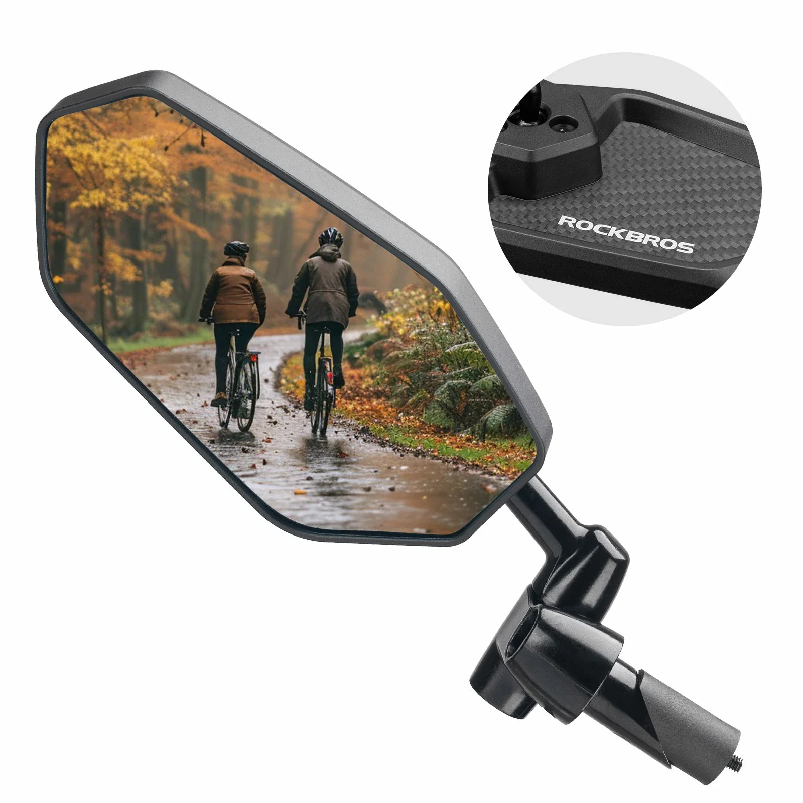 Cycling Mirror Wide-Angle Anti-Glare Rear View - Image 3