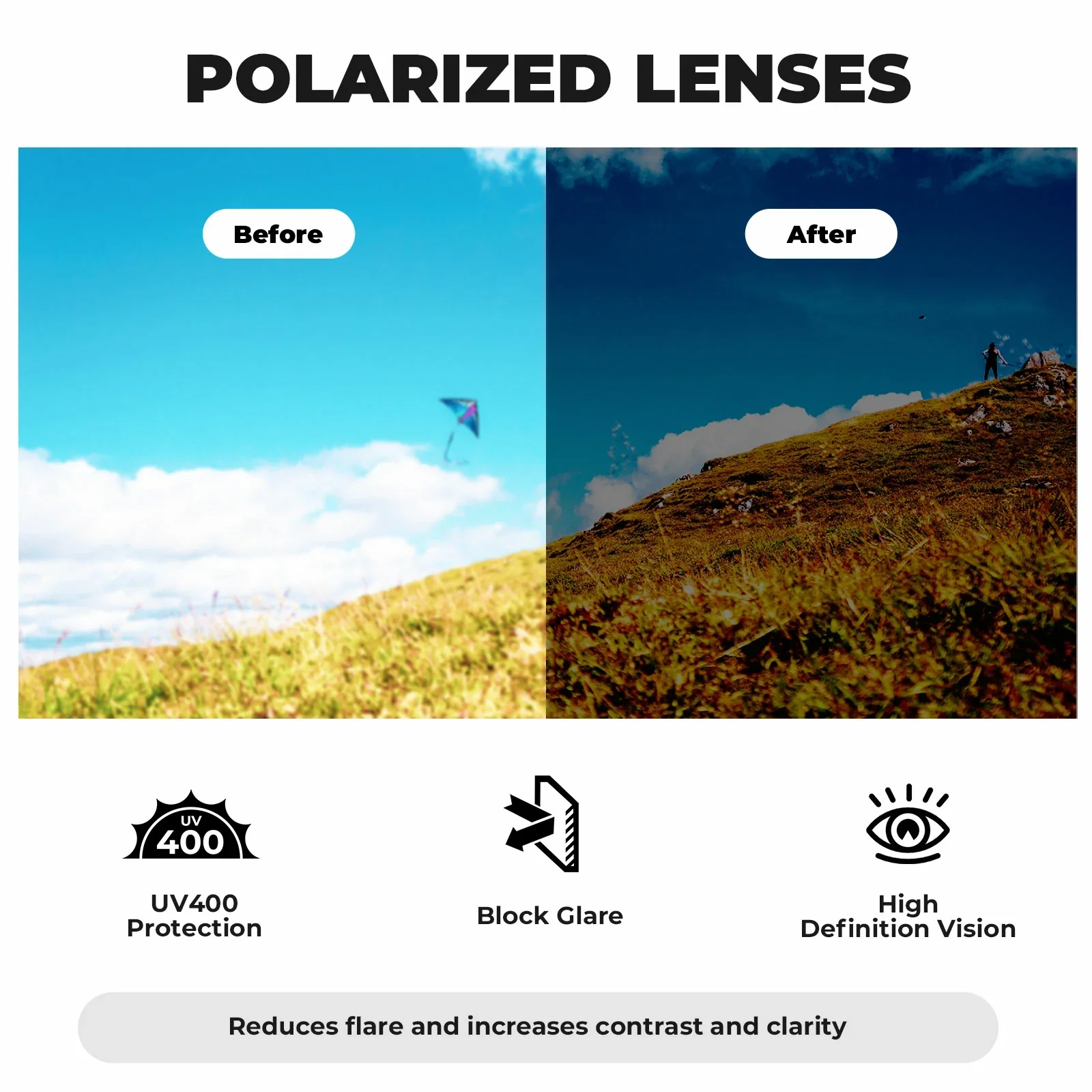 Cycling Sunglasses Photochromic Polarized UV400 - Image 19