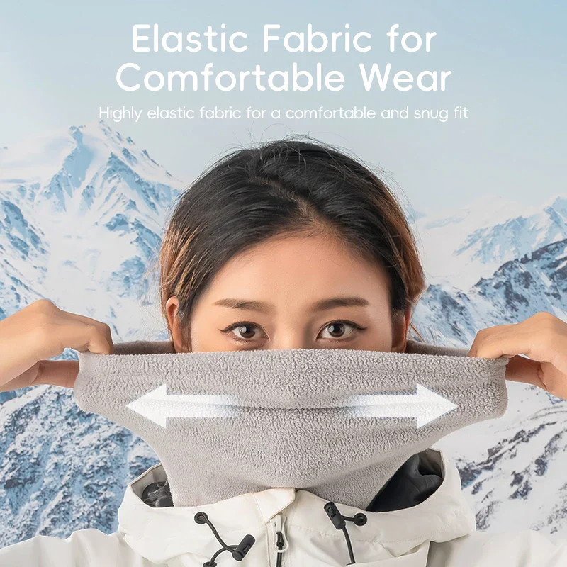 Double-Sided Fleece Integrated Face and Neck Warmer for Ultra Comfort - Image 8