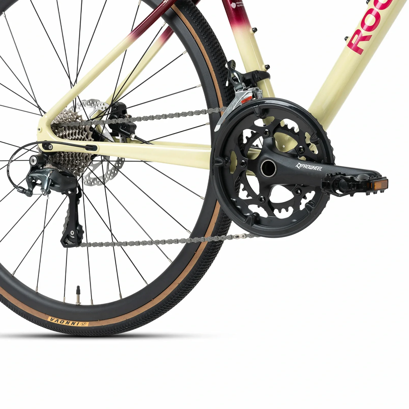 SPIN P2M Flat Bar Road Bike with Carbon Fork 2x10 Speed - Image 16