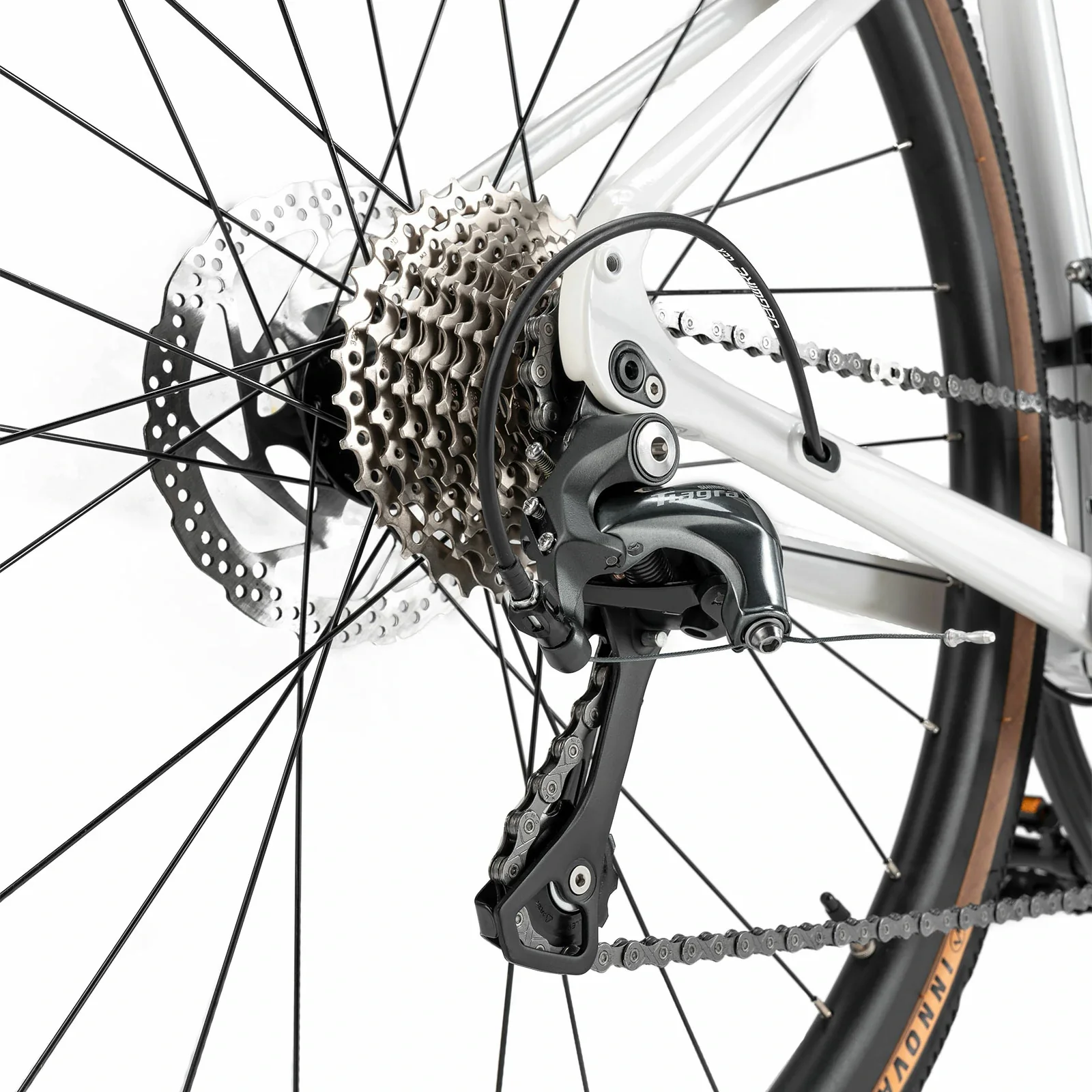 SPIN P2M Flat Bar Road Bike with Carbon Fork 2x10 Speed - Image 4