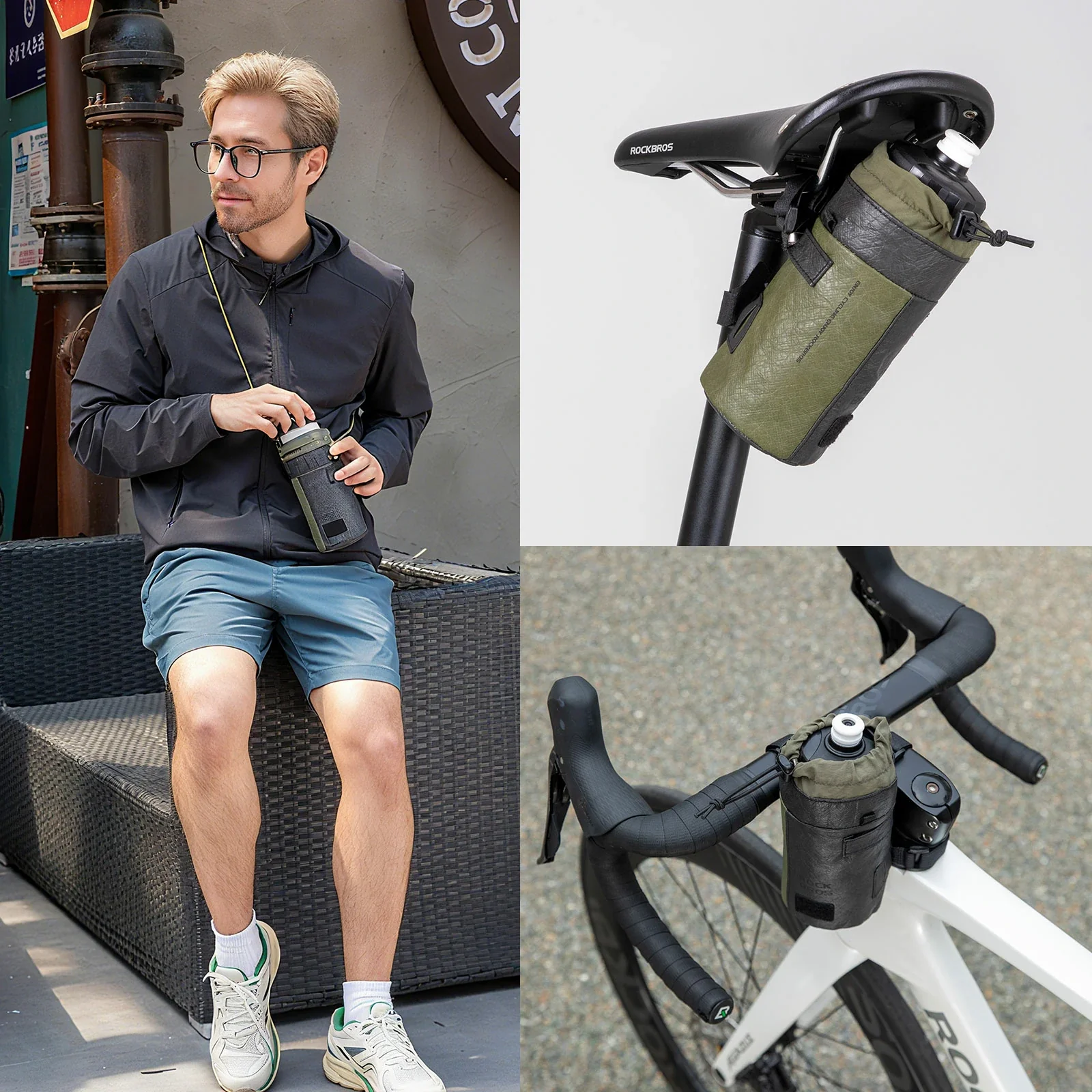 Handlebar Bottle Bag Lightweight 0.7L - Image 8