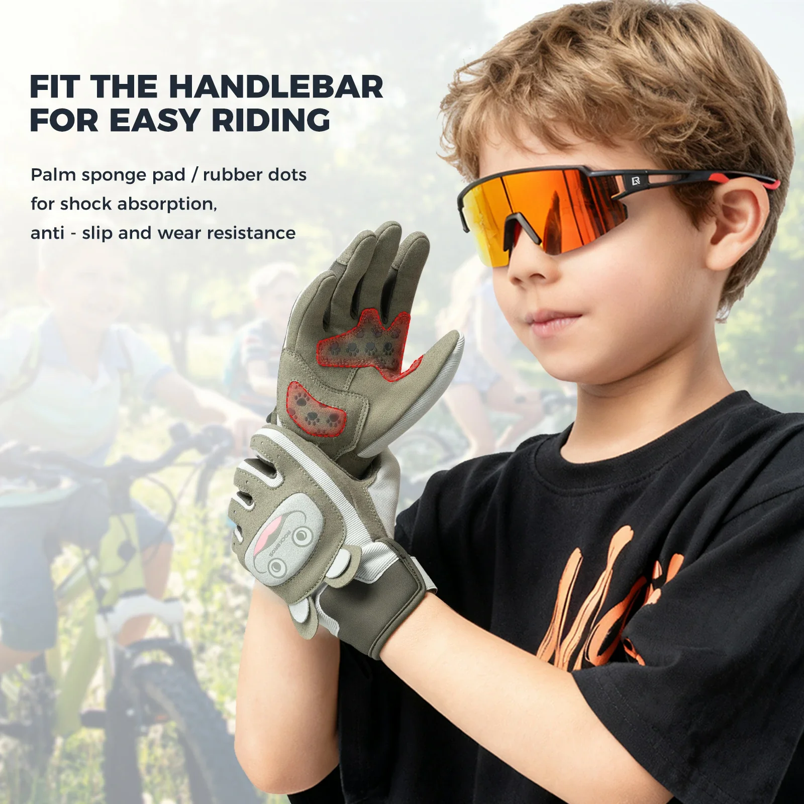 Kids Winter Bike Gloves Full Finger - Image 7