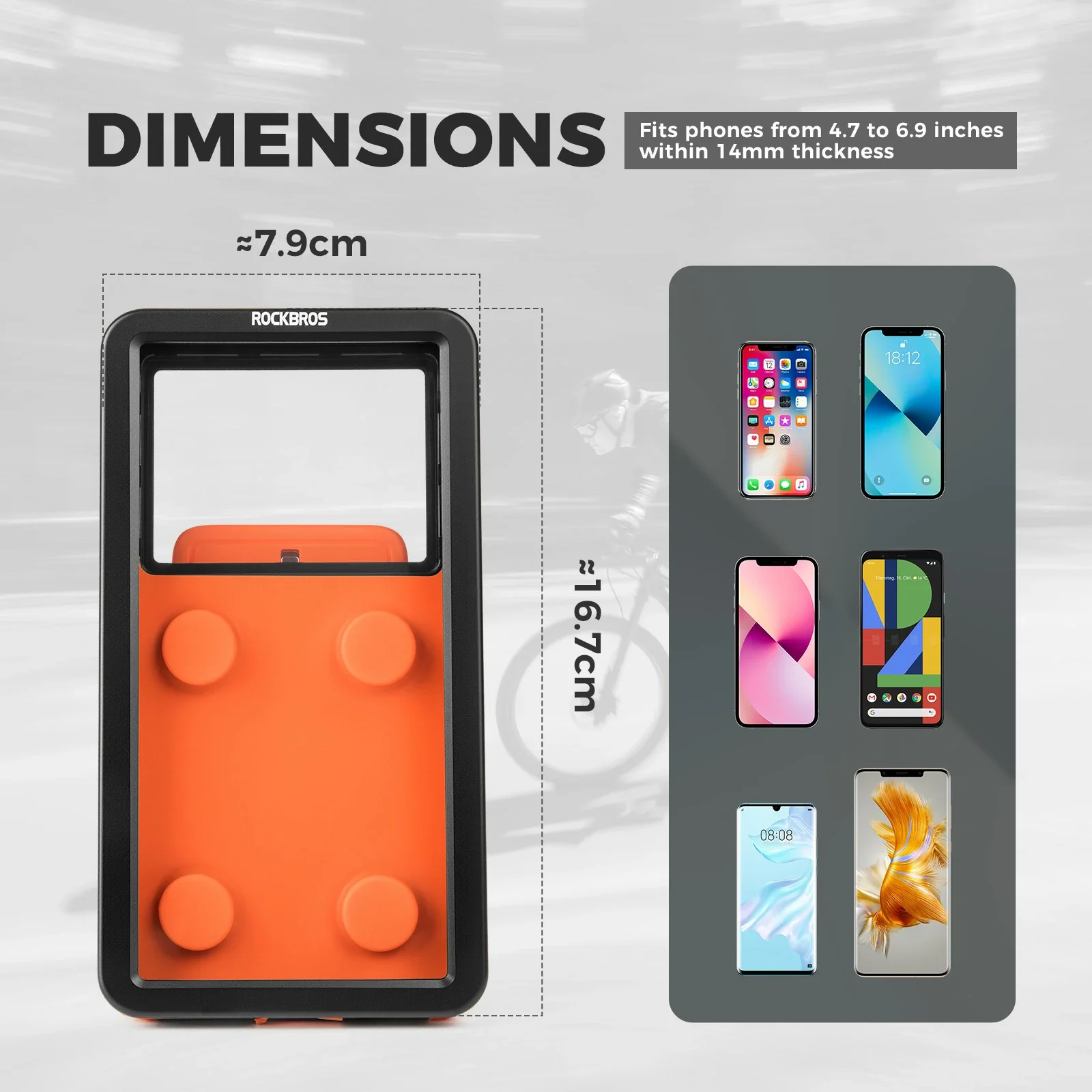 Magnetic Quick-Release Waterproof Bike Phone Mount with Touchscreen - Image 4