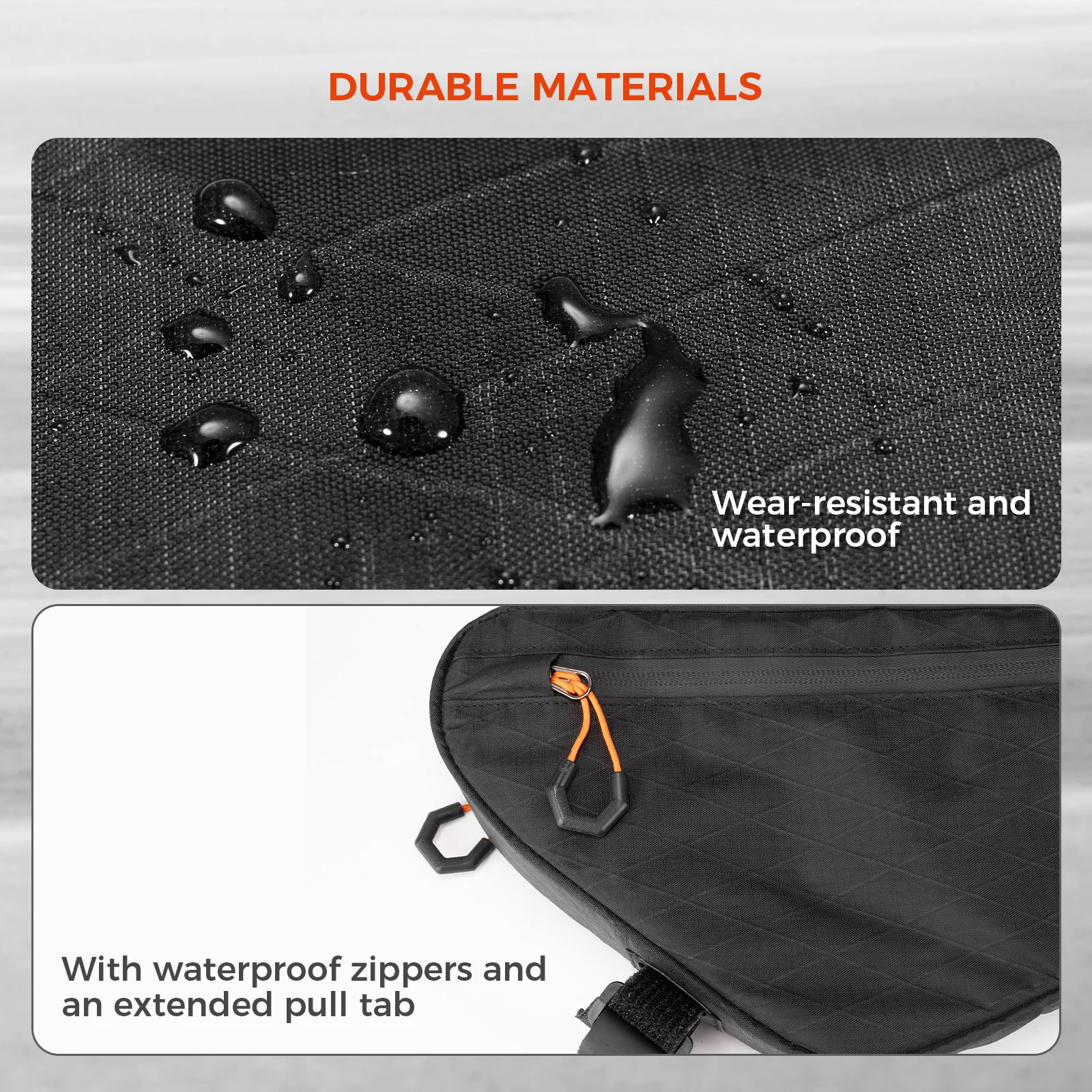 Qunature Bikepacking Bicycle Frame Bag - Image 9
