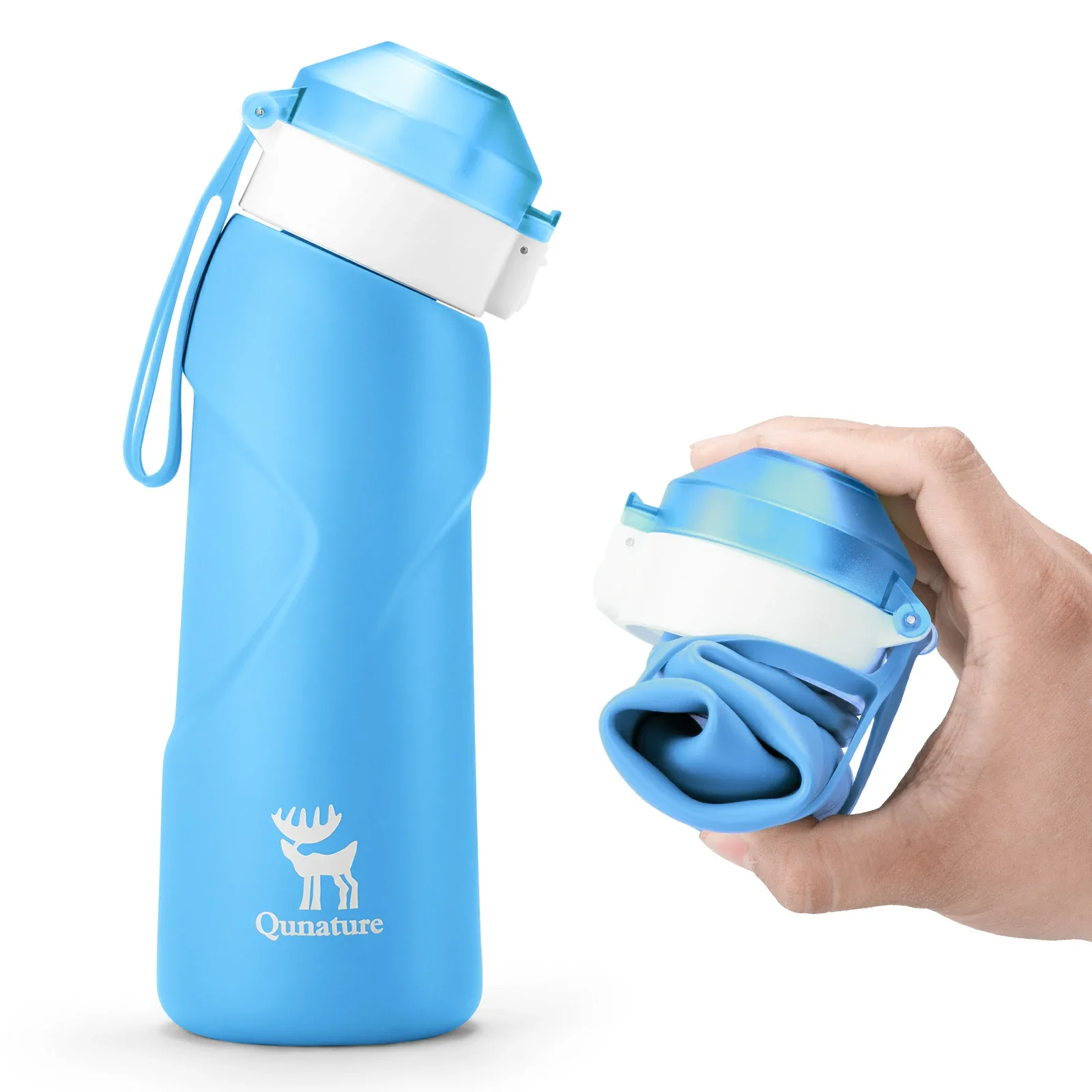 Qunature Collapsible Water Bottle Silicone 700 ml - Image 14