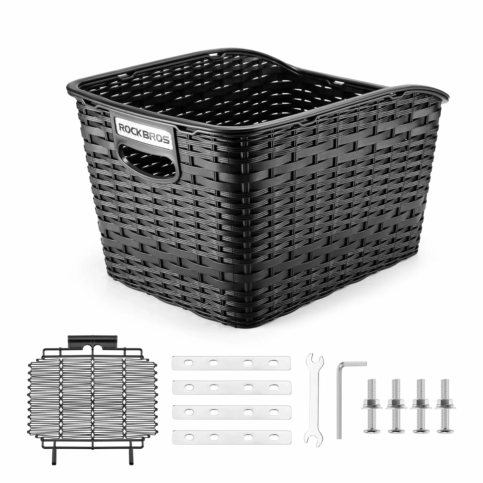 Rear Rack Bike Basket Large Reflective 10kg Load - Image 2