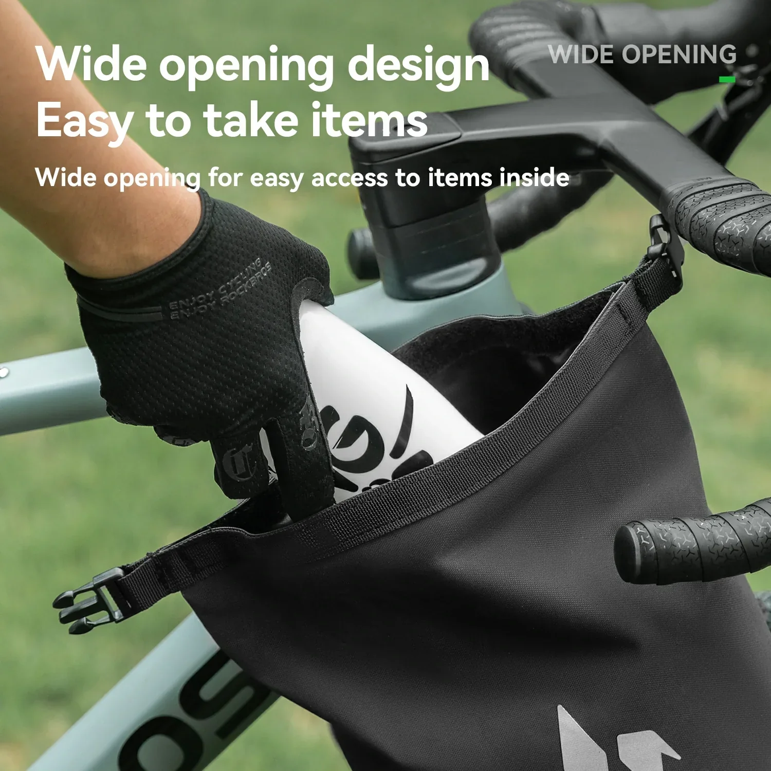 RideMate 100% Waterproof Bike Front Rack Bag 7L AS-156 - Image 7