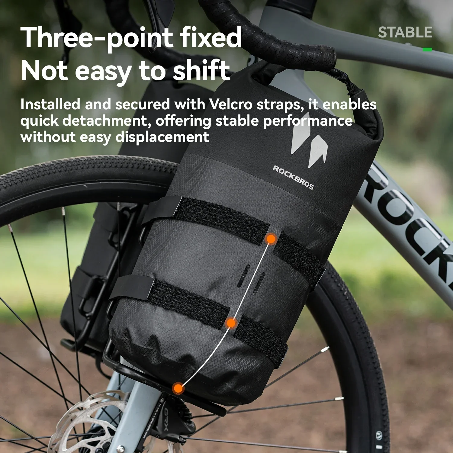 RideMate 100% Waterproof Bike Front Rack Bag 7L AS-156 - Image 8