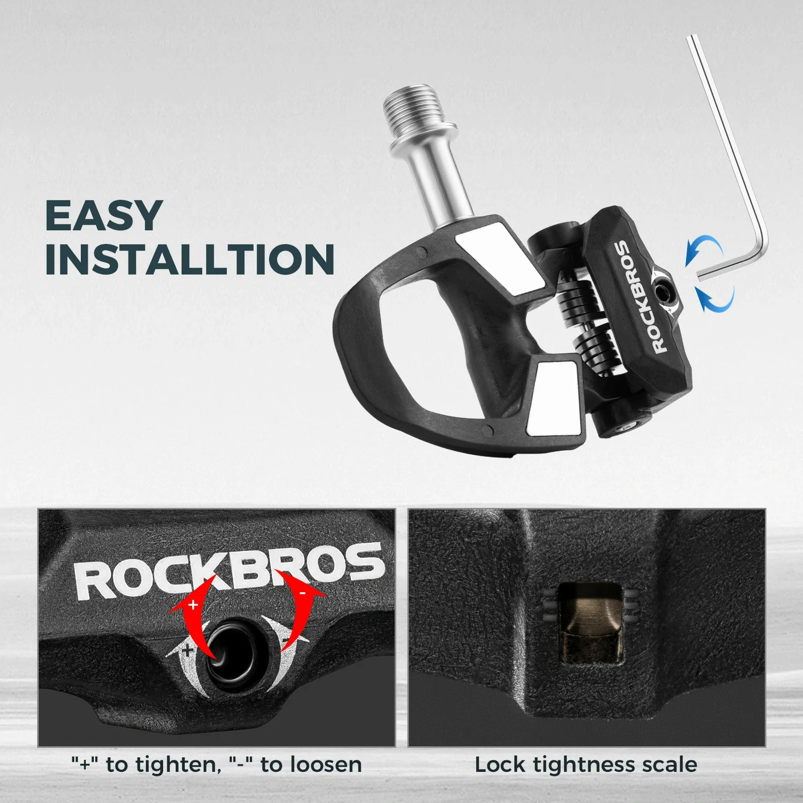 Road Bike Pedals with Cleats SPD Compatible - Image 3