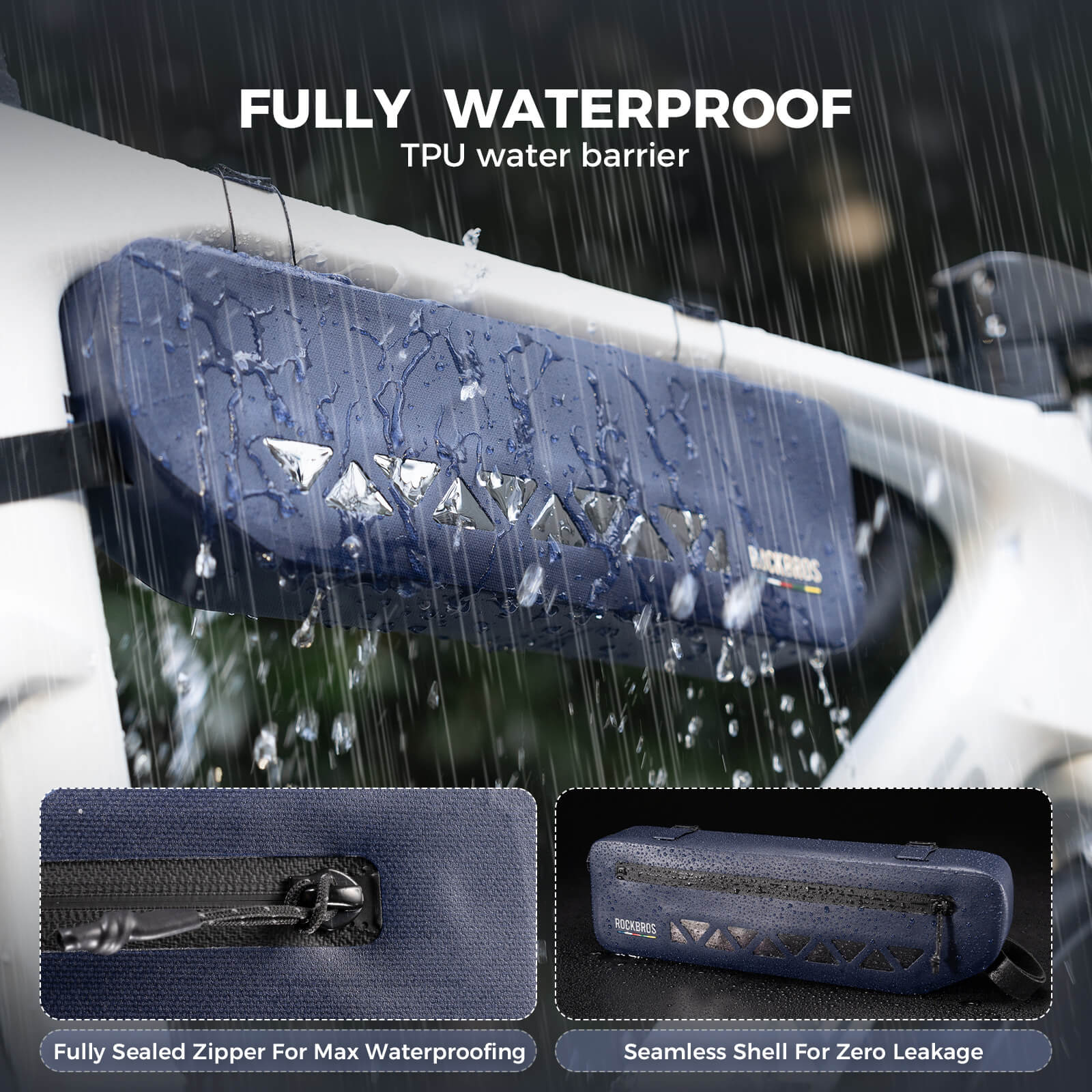 Road-to-Sky Bike Frame Bag 100% Waterproof 1.7L - AS-140 - Image 11