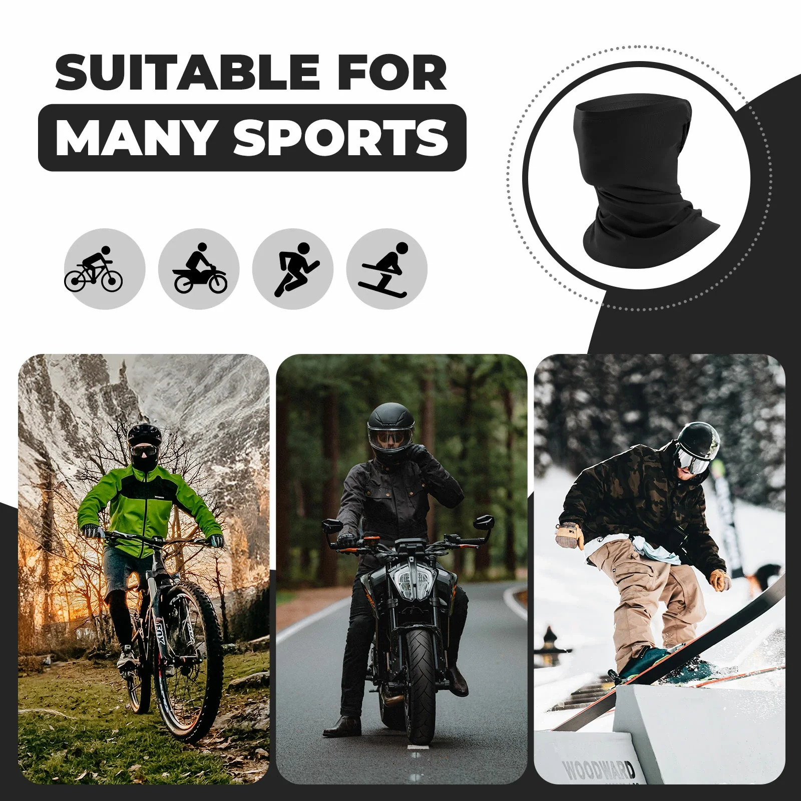 Road-to-Sky Half Balaclava Breathable Cycling Neck Tube Bike Scarf - Image 5