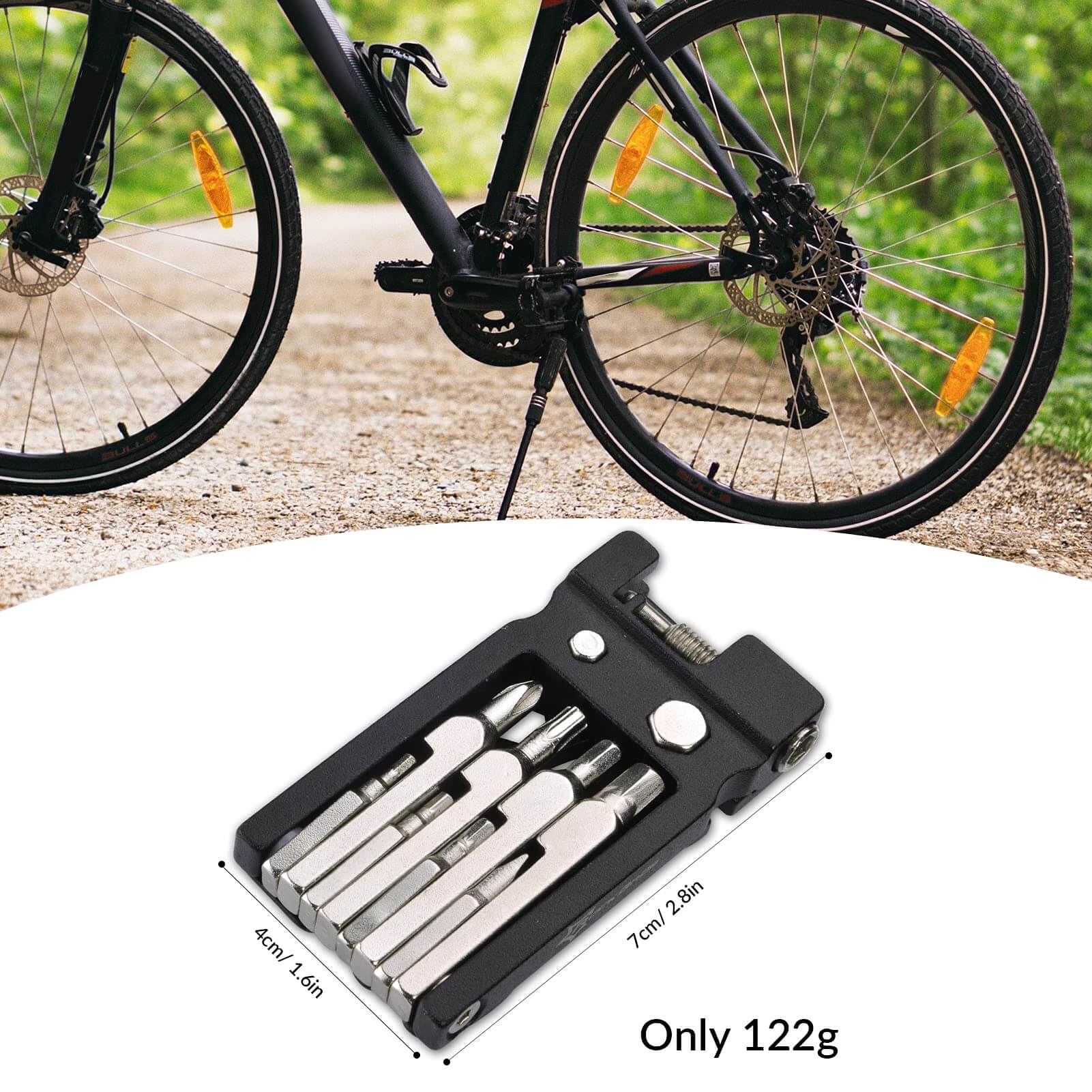ROCKBROS 20-in-1 Bike Multi-Tool Foldable Stainless Steel Repair Set - Image 5
