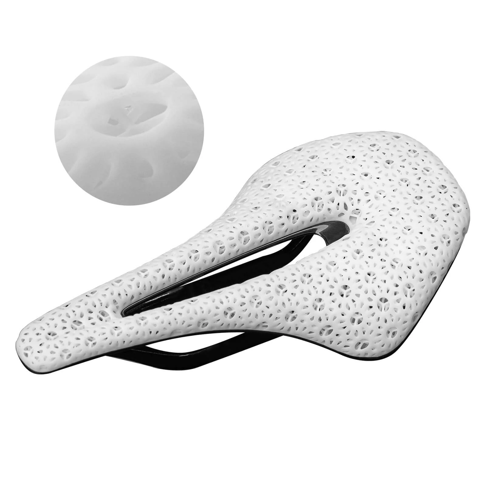 ROCKBROS 3D Print Carbon Bicycle Saddle Shock Ultralight Breathable - Image 7