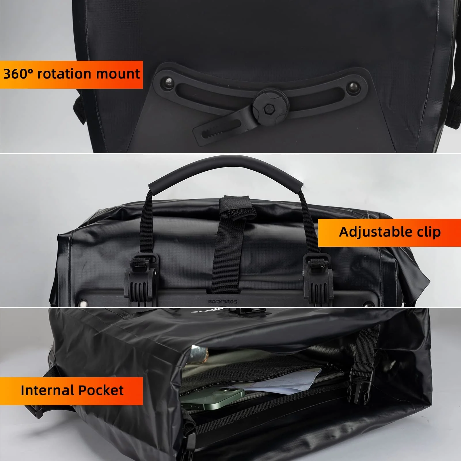 ROCKBROS Bike Pannier Bag 25L-32L 100% Waterproof - Image 58