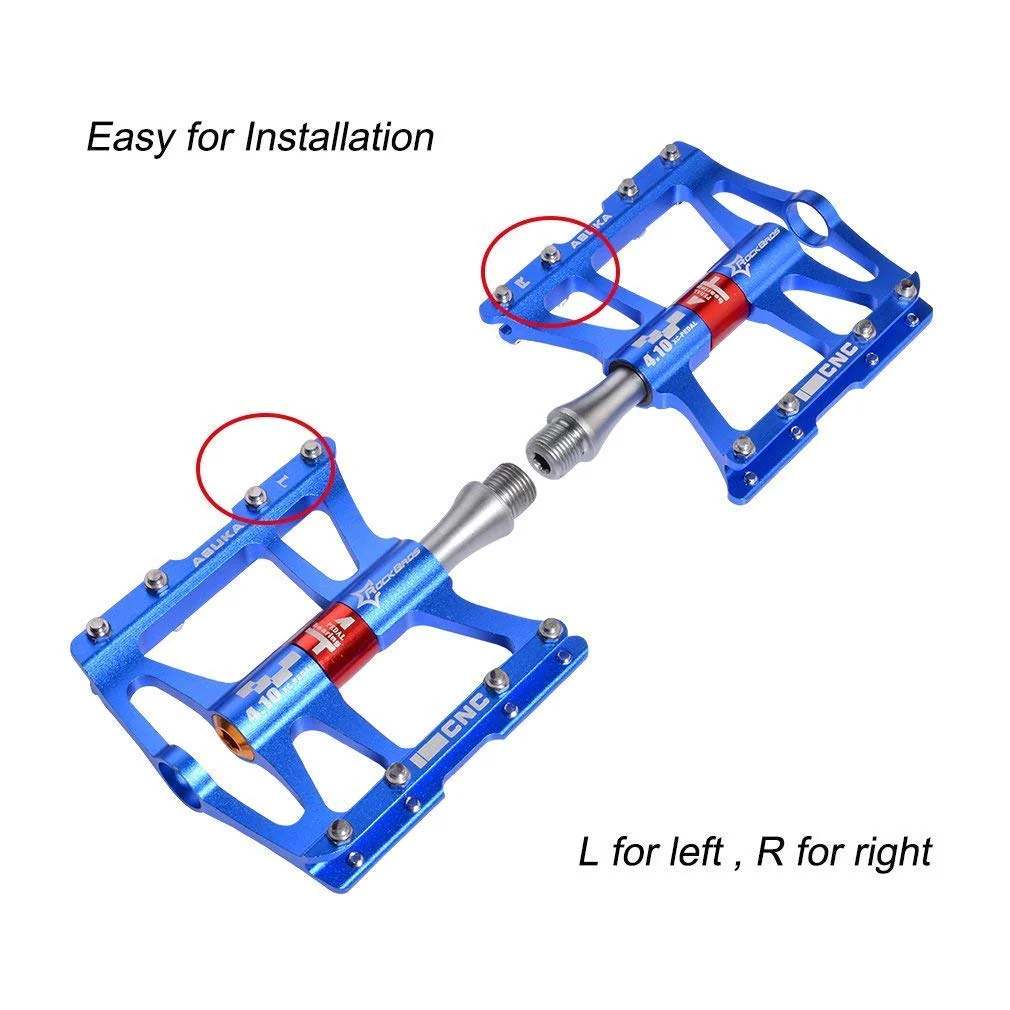 ROCKBROS Bike Pedals Aluminum Alloy Flat Pedals Wide Platform Non-Slip - Image 11