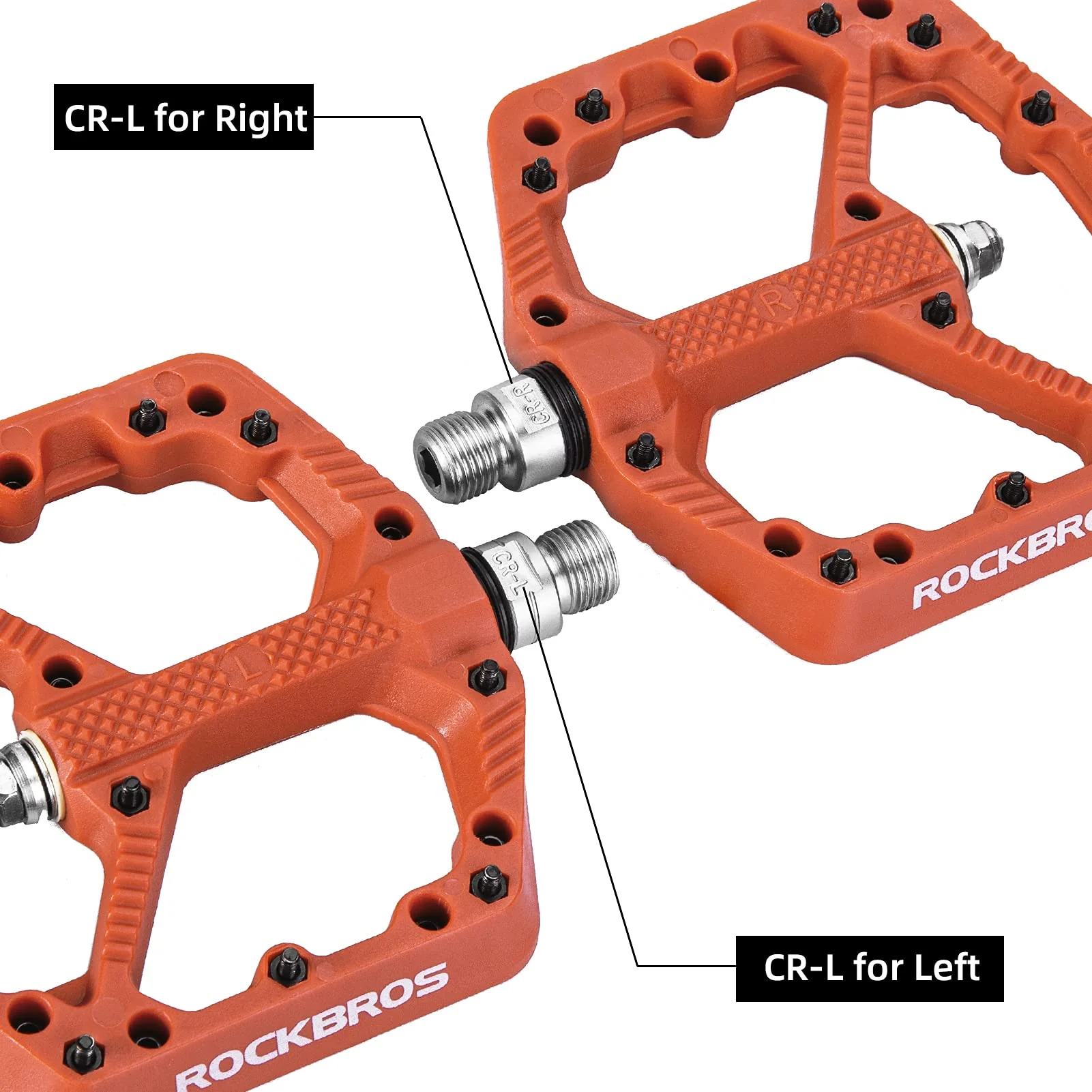 ROCKBROS Bike Pedals Nylon MTB Pedals Non-Slip Wear-Resistant (Pair) - Image 19