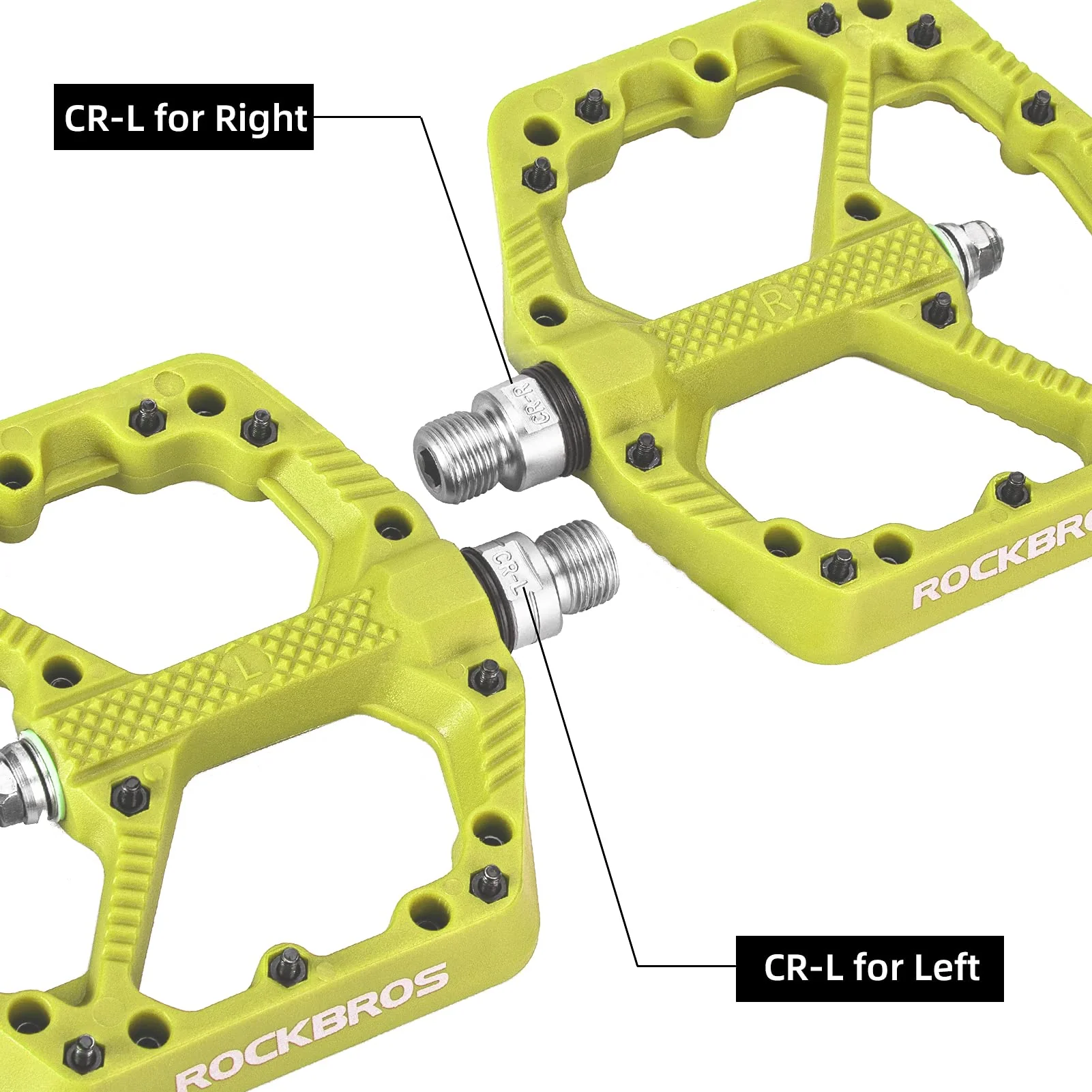 ROCKBROS Bike Pedals Nylon MTB Pedals Non-Slip Wear-Resistant (Pair) - Image 33