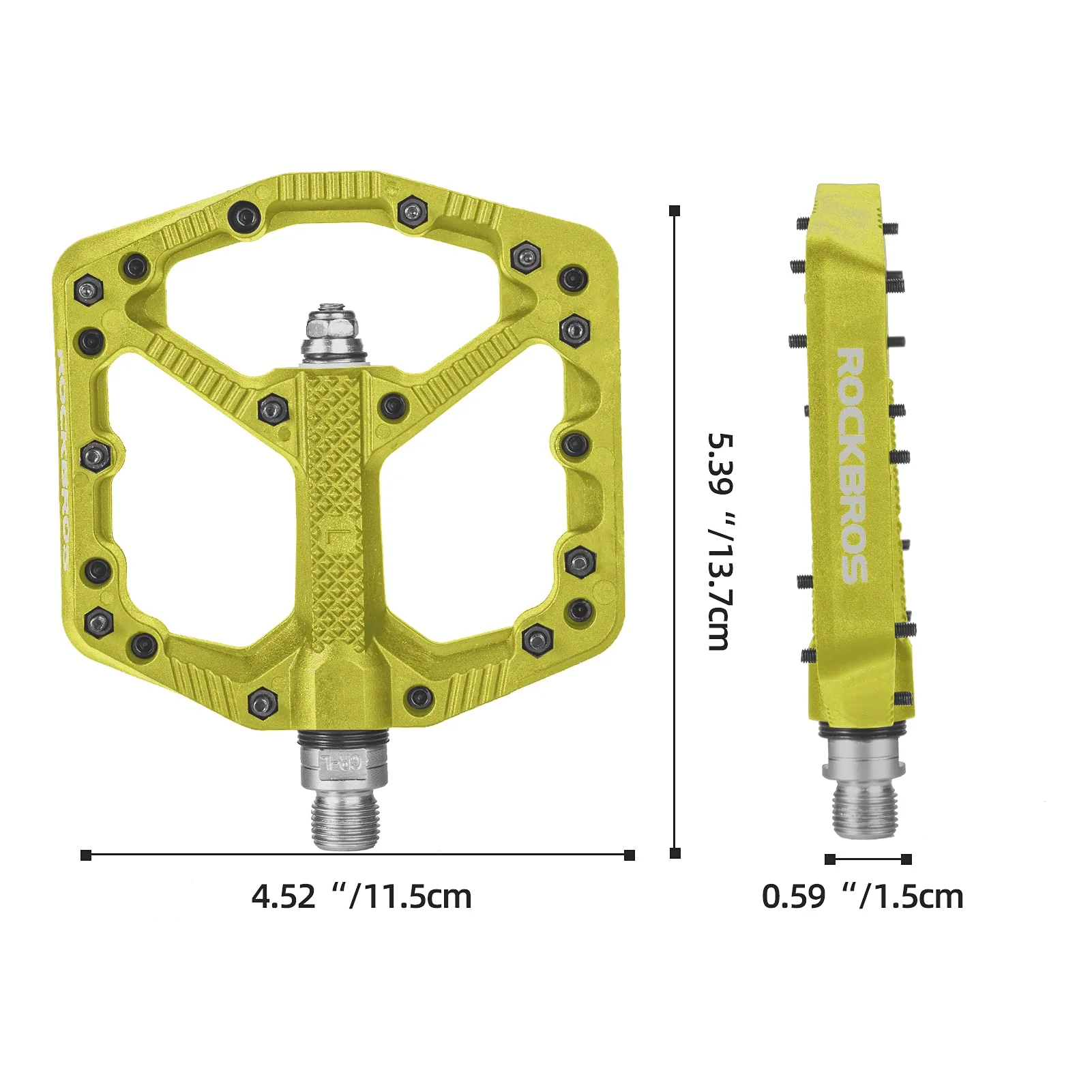 ROCKBROS Bike Pedals Nylon MTB Pedals Non-Slip Wear-Resistant (Pair) - Image 34