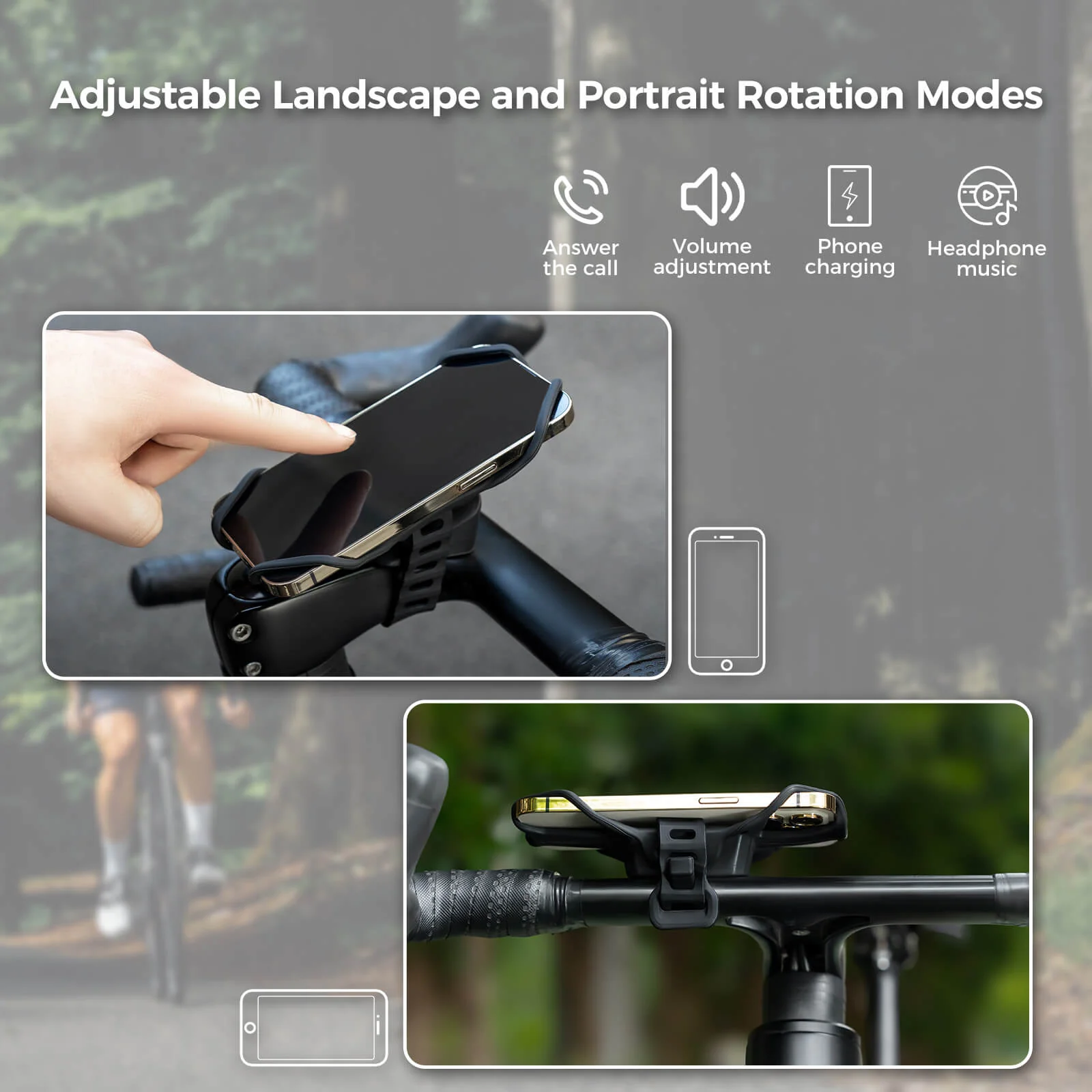 Silicone Bike Phone Mount with Quick Release - Image 4