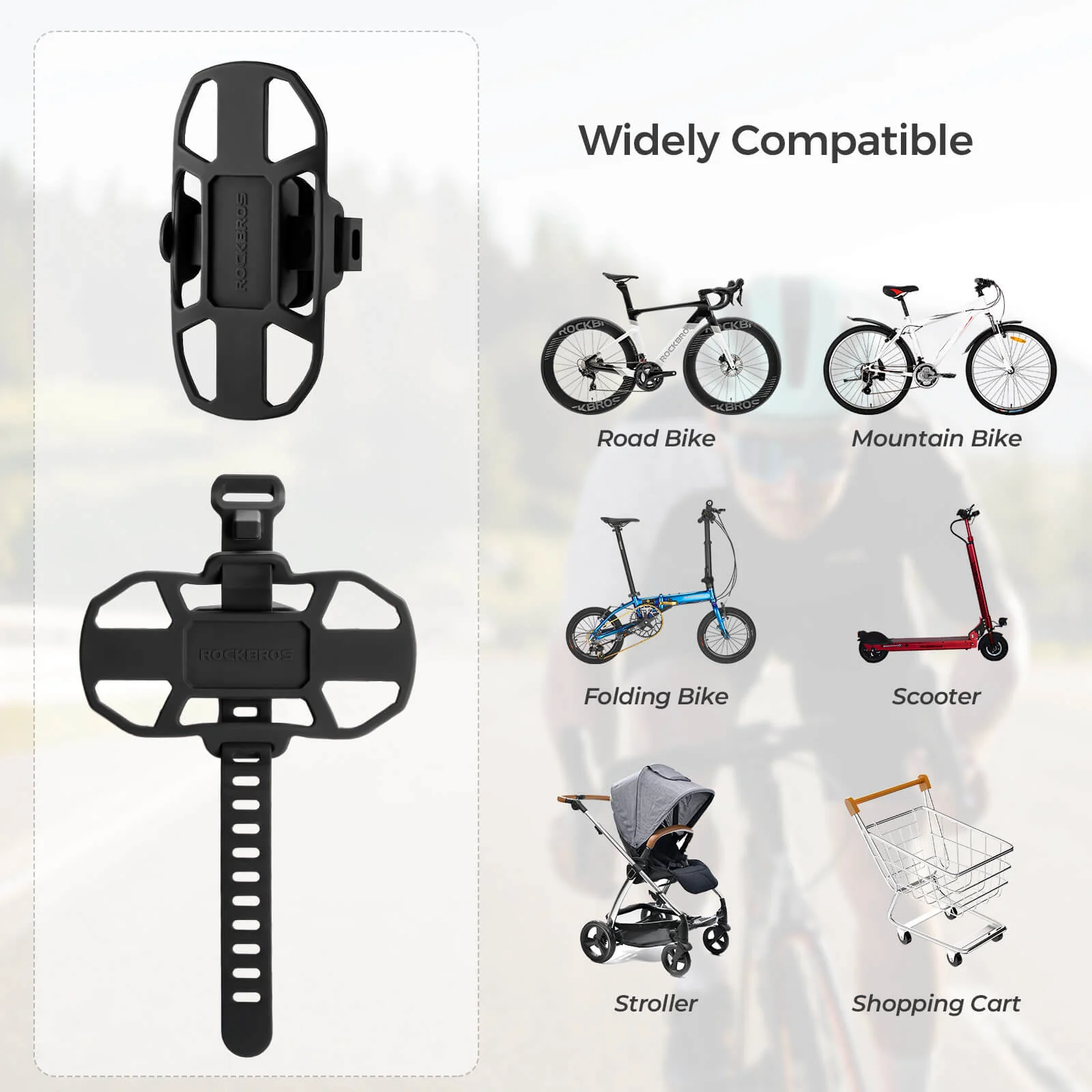 Silicone Bike Phone Mount with Quick Release - Image 6