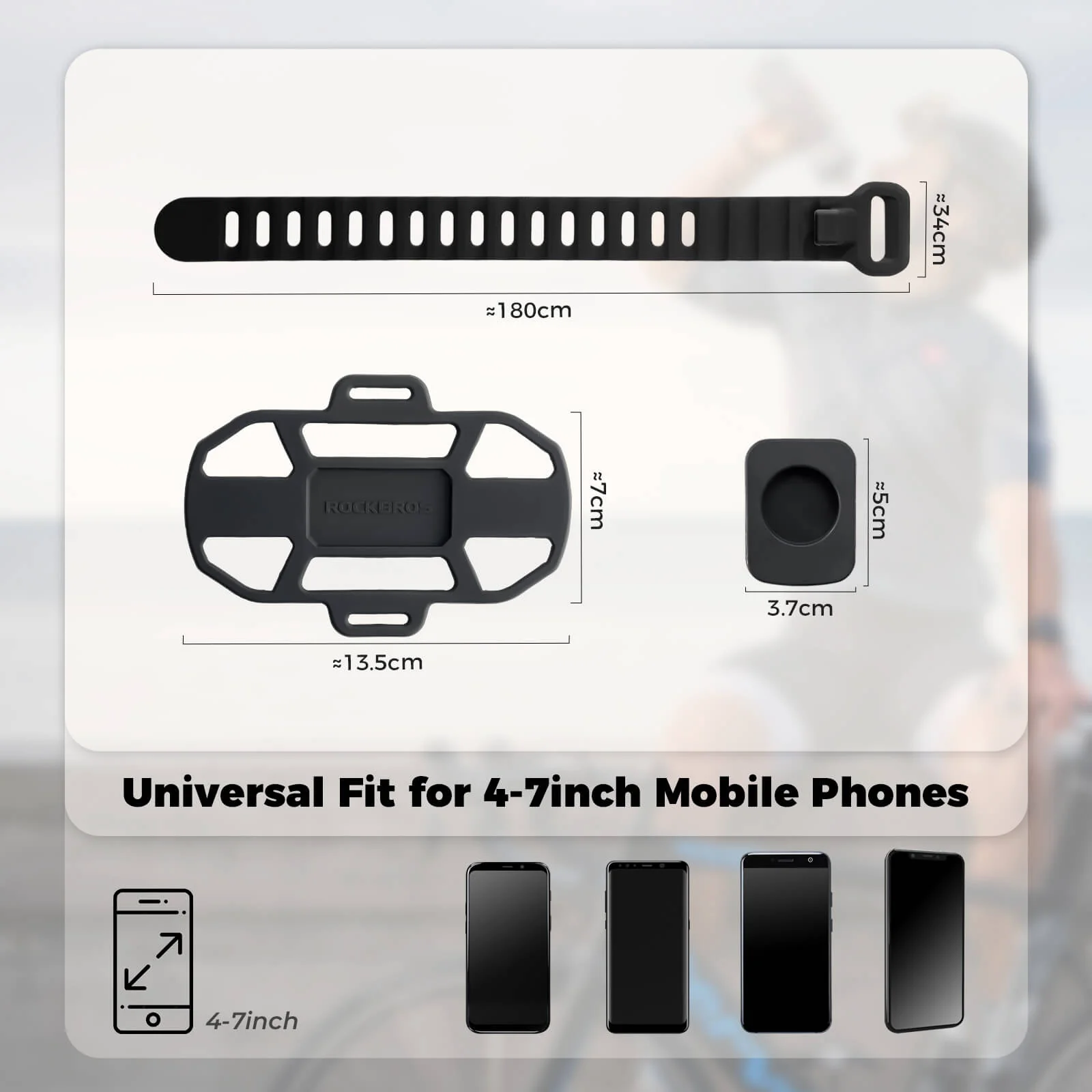 Silicone Bike Phone Mount with Quick Release - Image 7