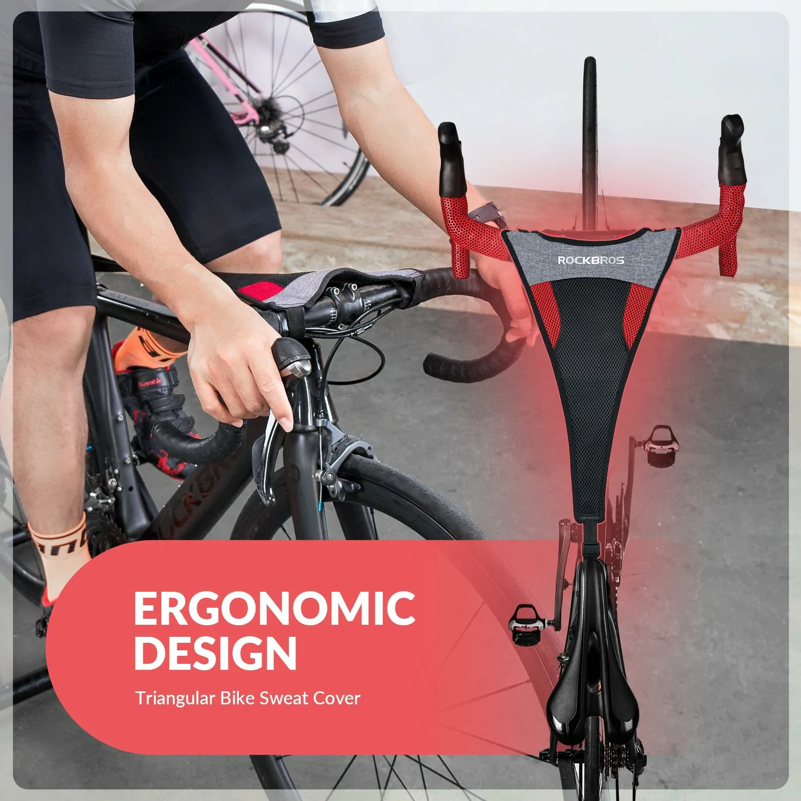 ROCKBROS Bike Sweat Guard for Indoor Bike Training - D23 - Image 21