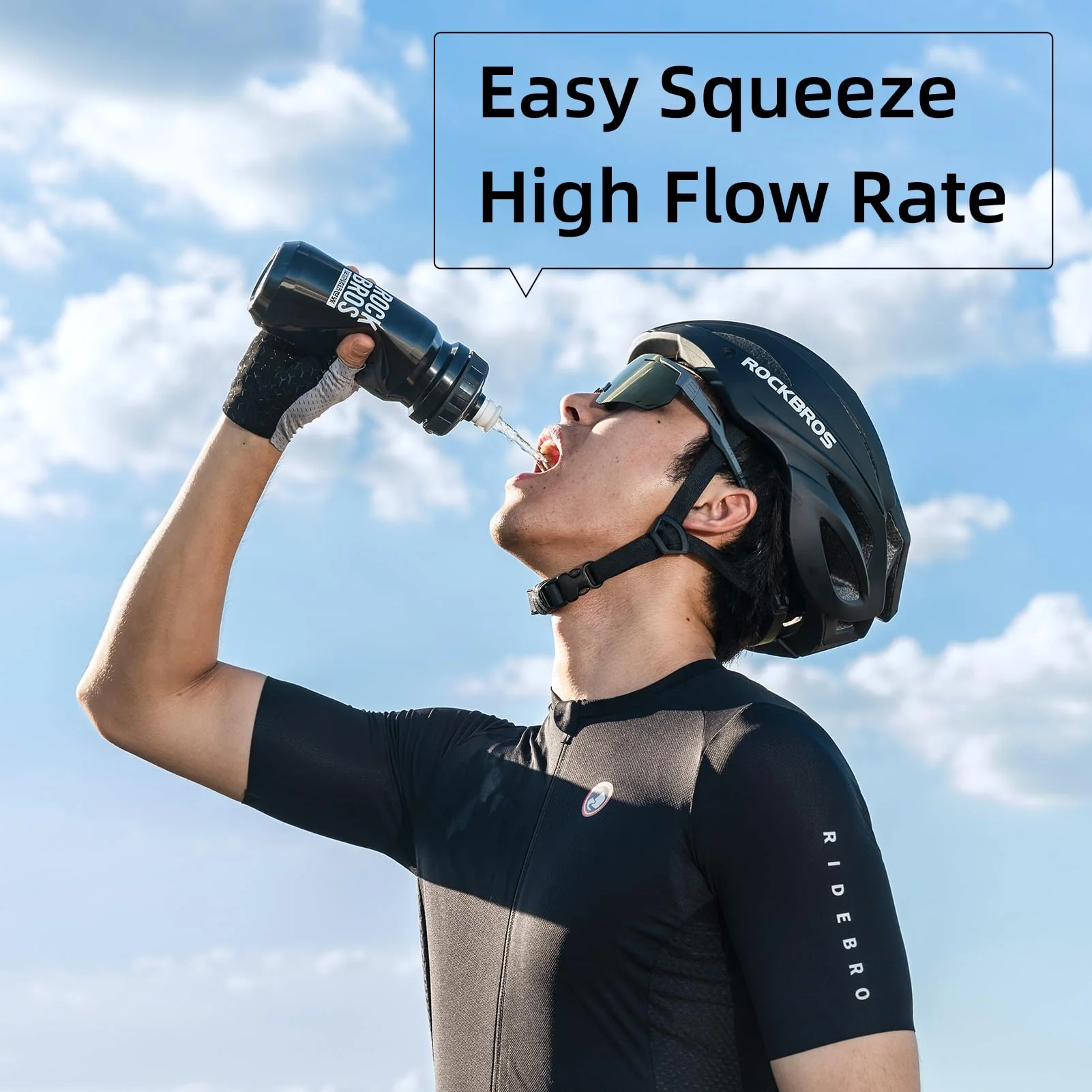 ROCKBROS Bike Water Bottle Squeeze BPA-Free - Image 7