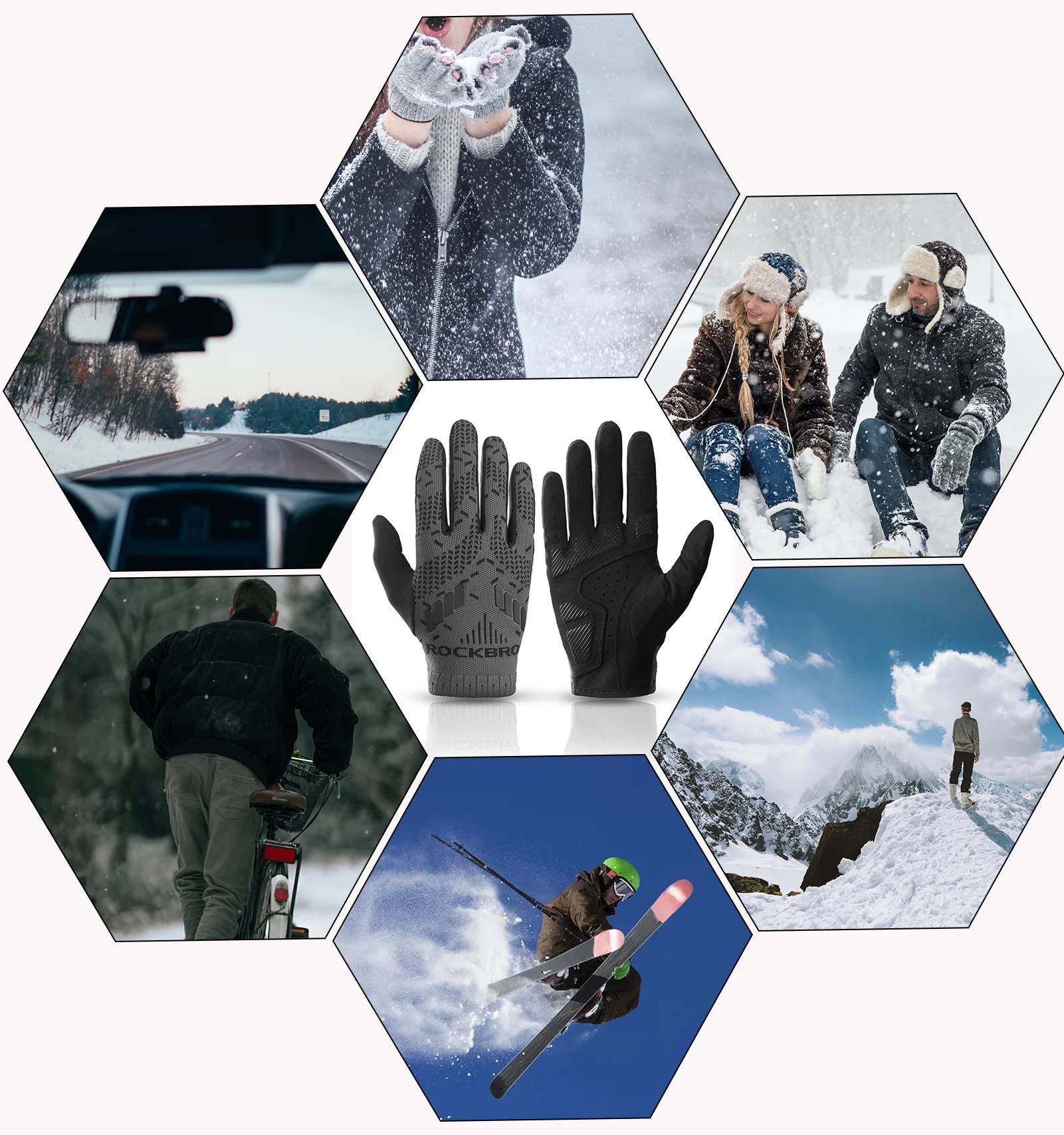 ROCKBROS Breathable Shock-absorption Anti-slip Bike Gloves - Image 5