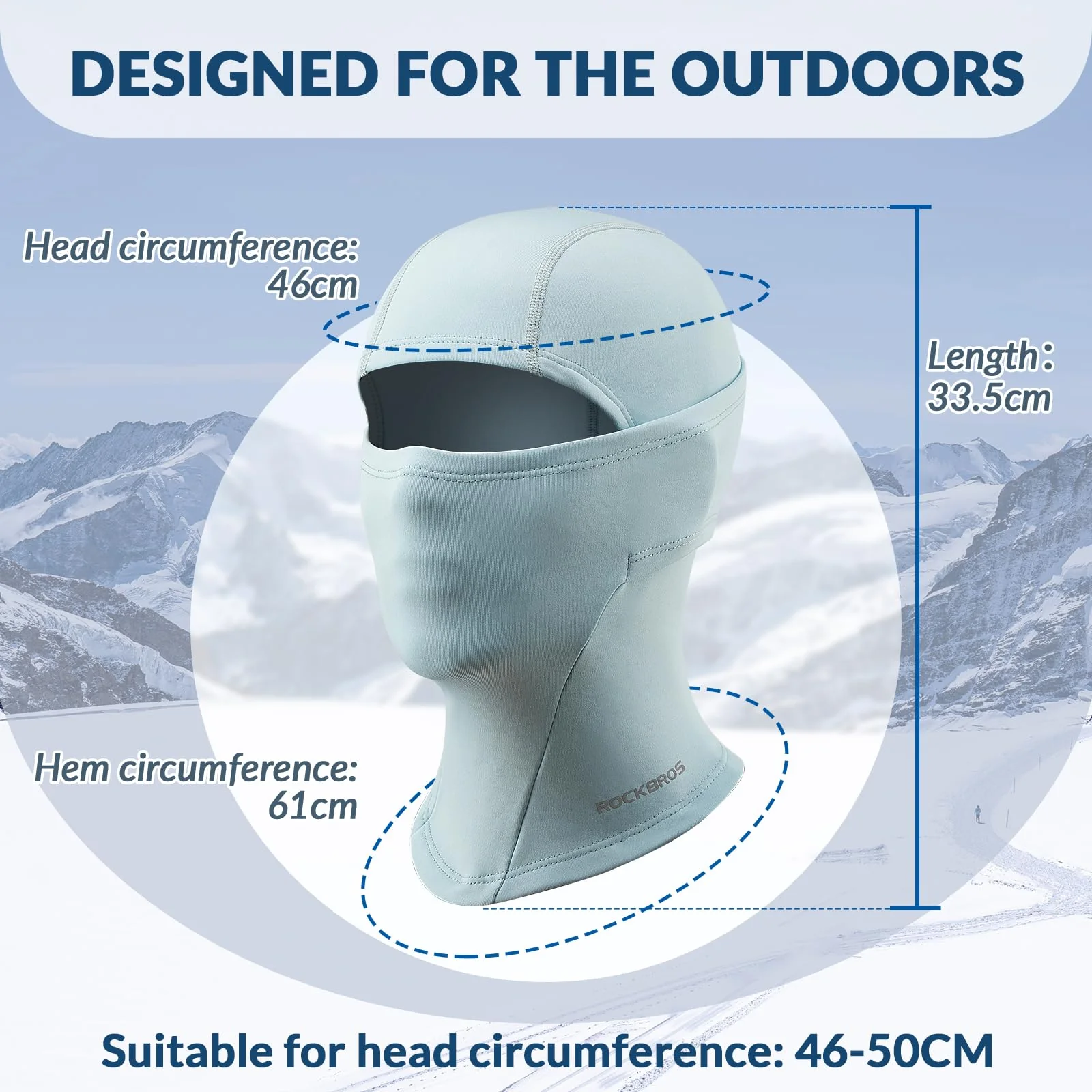 ROCKBROS Kids Thermal Windproof Breathable Balaclava for Autumn Winter - Image 17