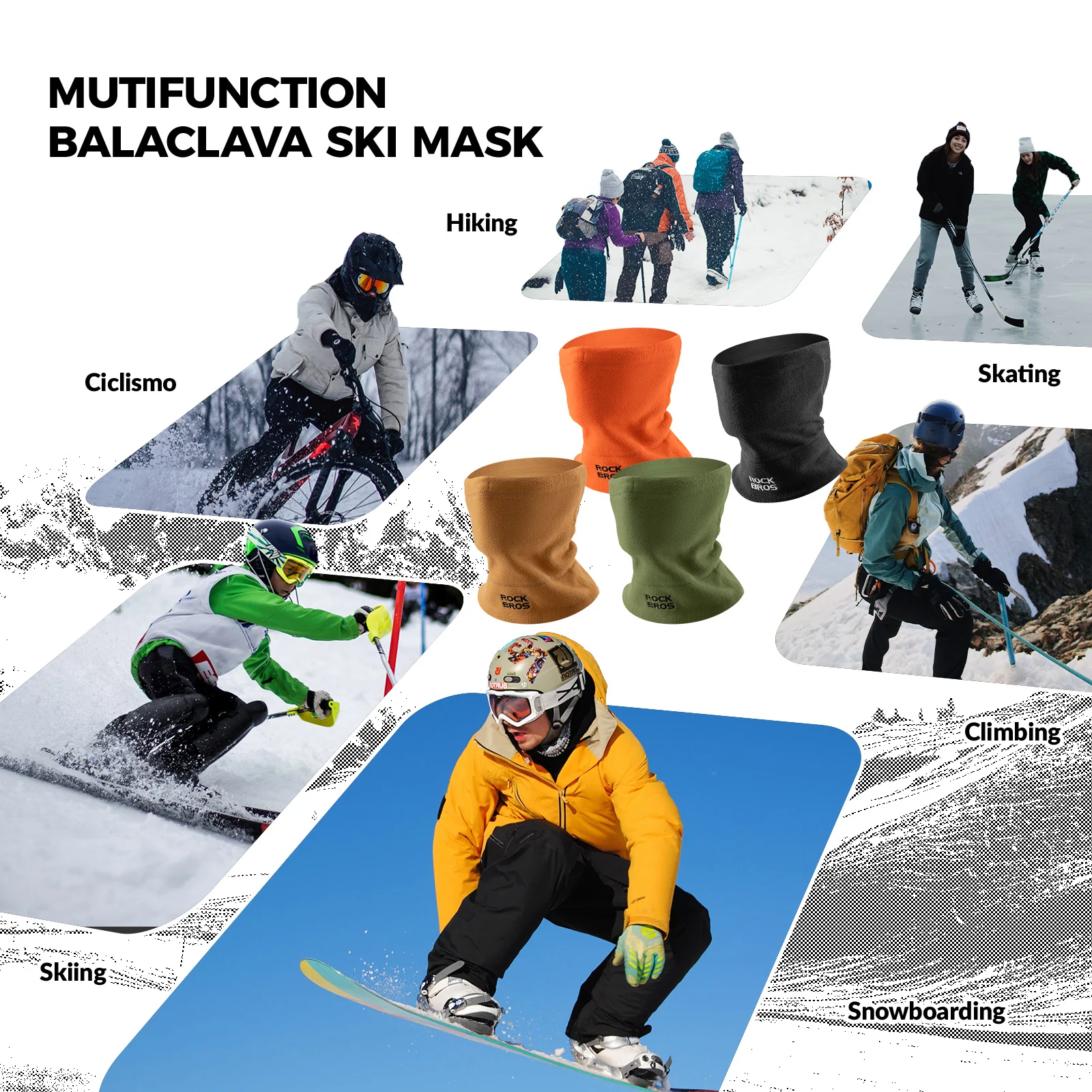 ROCKBROS Cycling Balaclava Thermal Fleece - Image 13