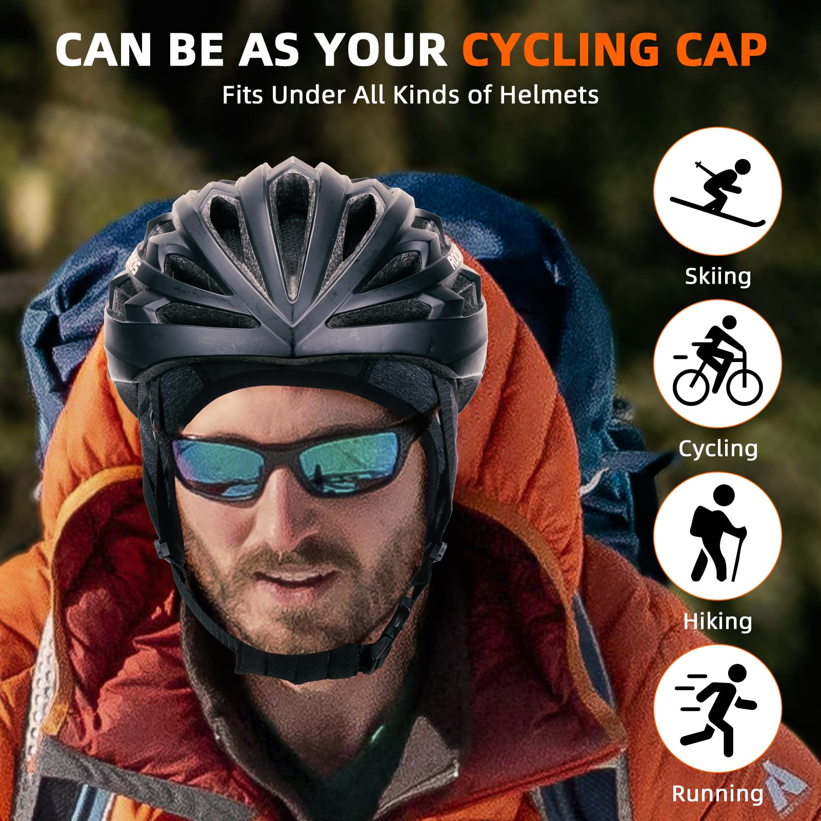 ROCKBROS Cycling Cap Under Helmet with Sunglasses Holes - Image 4