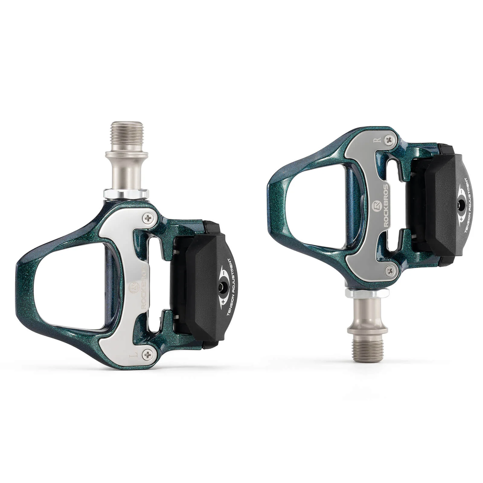 ROCKBROS Cycling Clipless Pedals Self Lock Fit Shimano SPD-SL 9/16