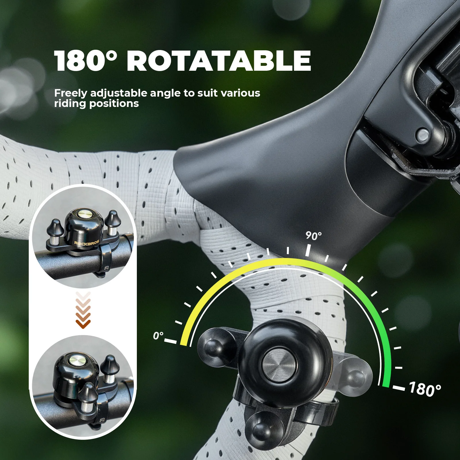 ROCKBROS Dual Hammer Bike Bell - Image 9
