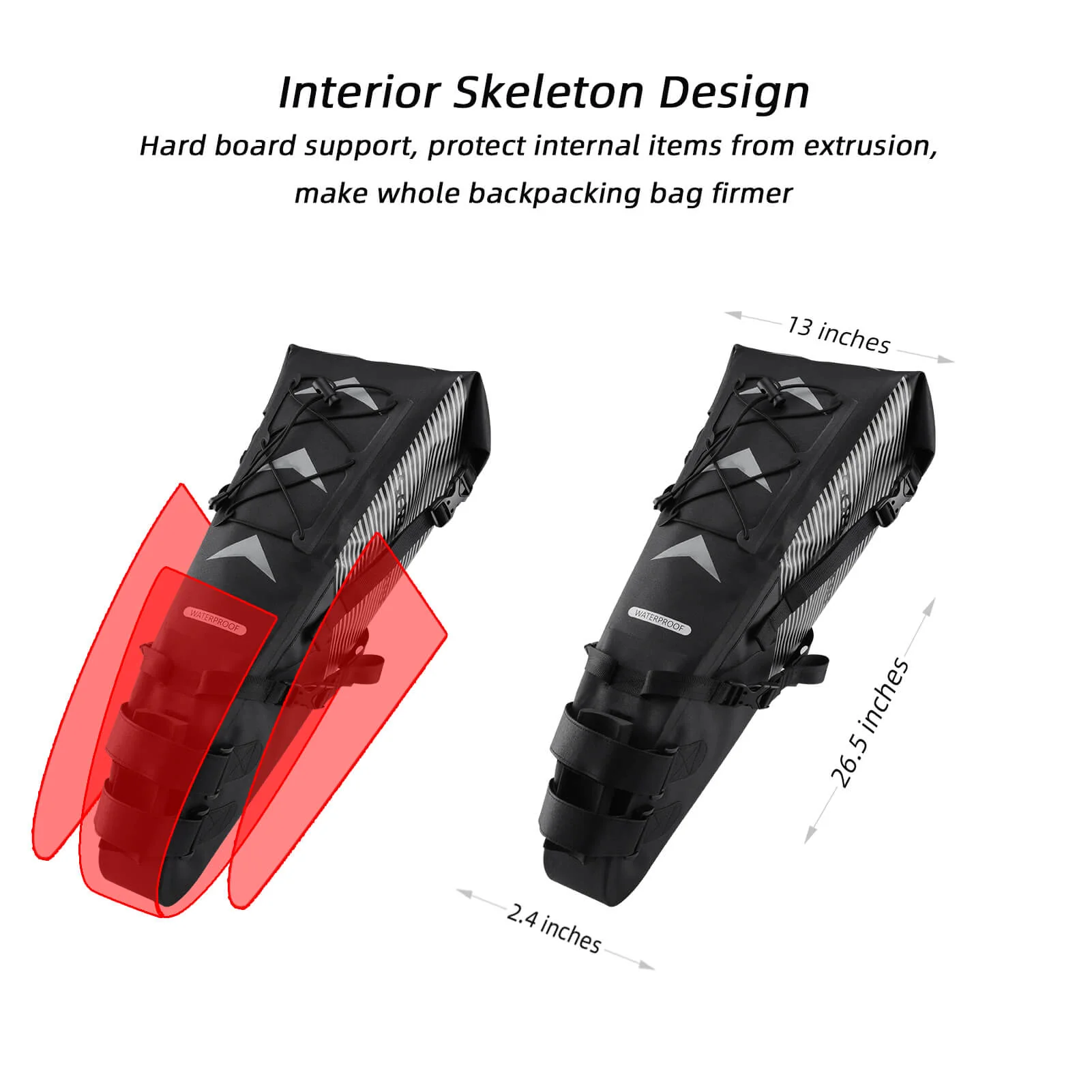 ROCKBROS IPX7 Waterproof 10L Large Capacity Bike Seat Bag - Image 3