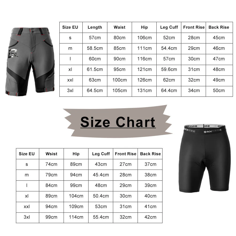 ROCKBROS Men’s Cycling Shorts 4D Padded Compression Shorts - Image 4