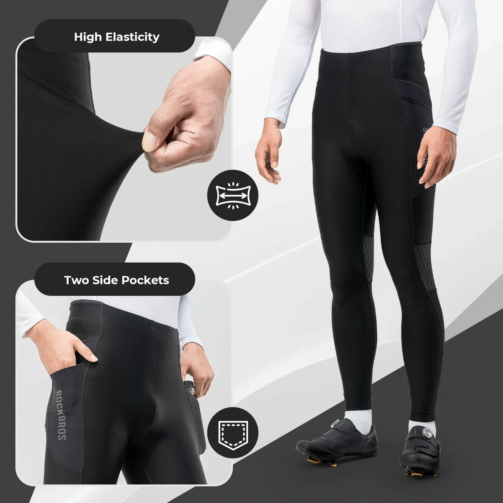 Men’s Cycling Tights Thermal - YDCK003 - Image 2
