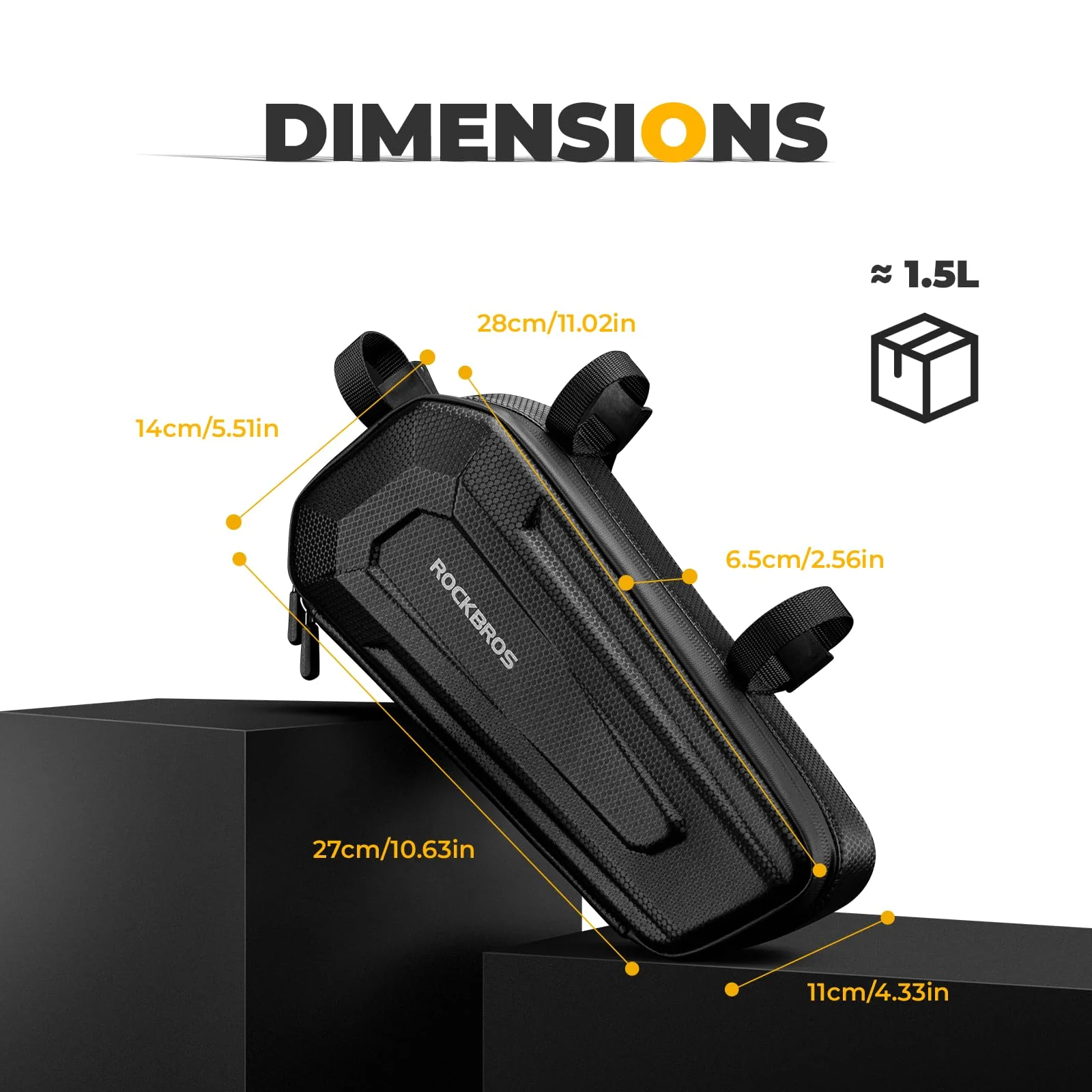 ROCKBROS Motorcycle Frame Bag Multifunctional Waterproof Triangle Bag - Image 5